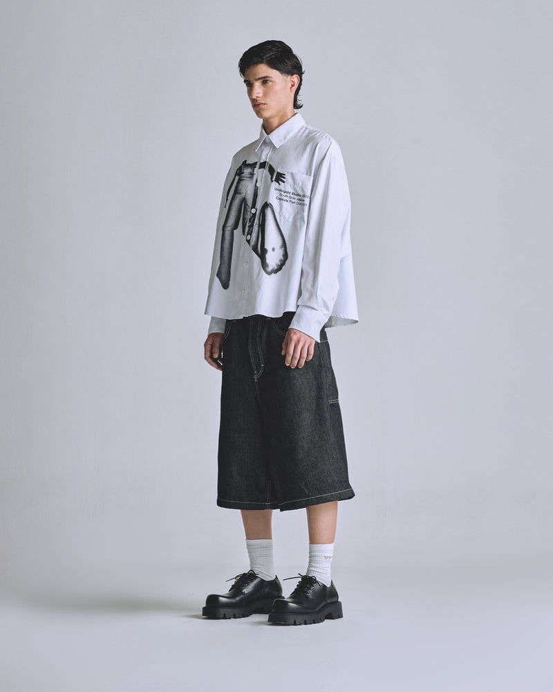 Palace Brave Soul Long Sleeve Boxy Shirt Bone