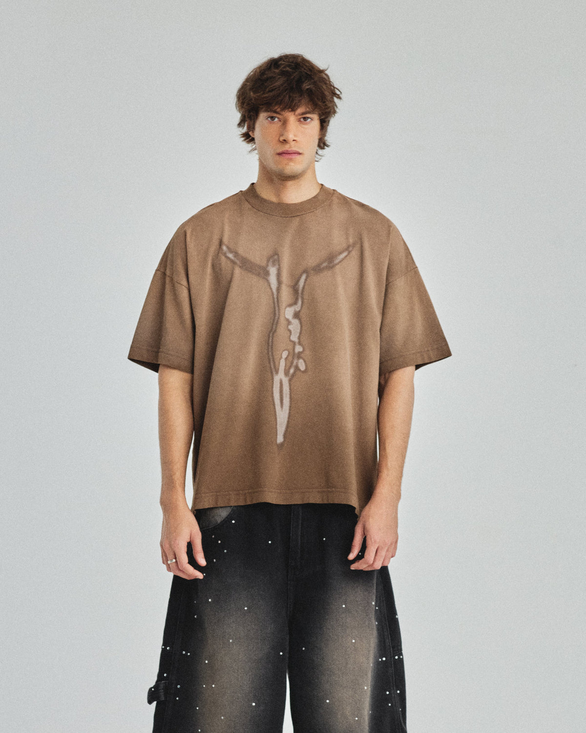 Pilgrimage Risen Tshirt Washed Brown