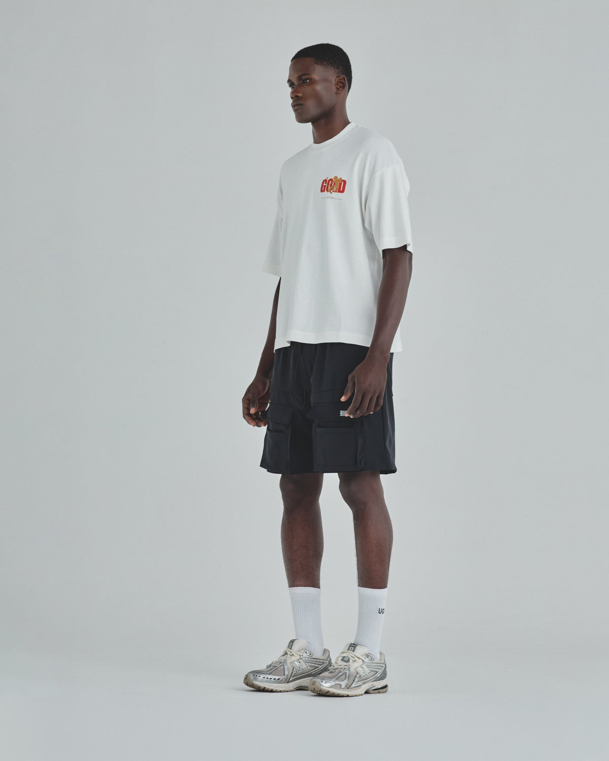 Revelation Gold Boxy Fit Tshirt White