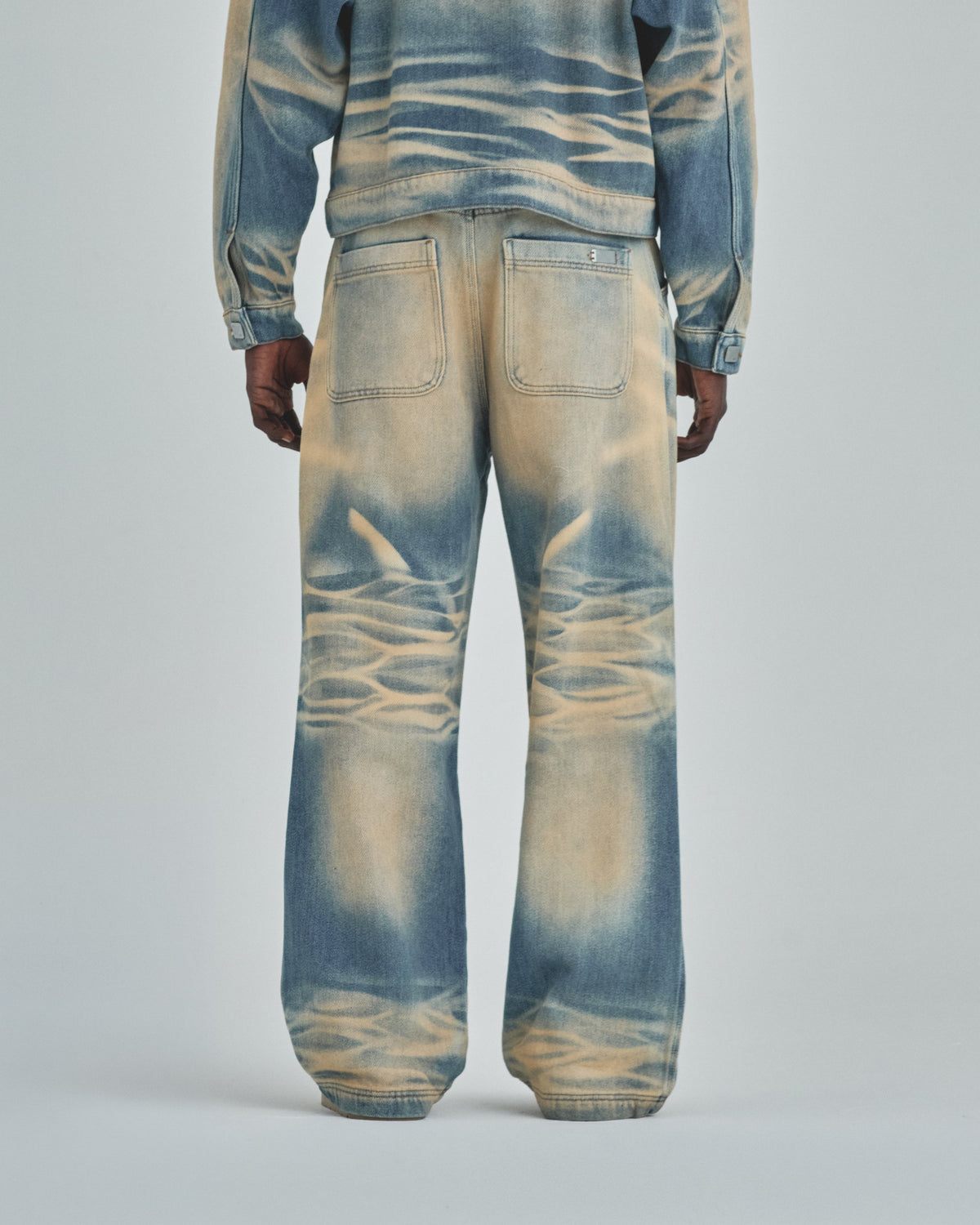 Revelation Rhinestone UNDGLD Wide Jean Sand Blue