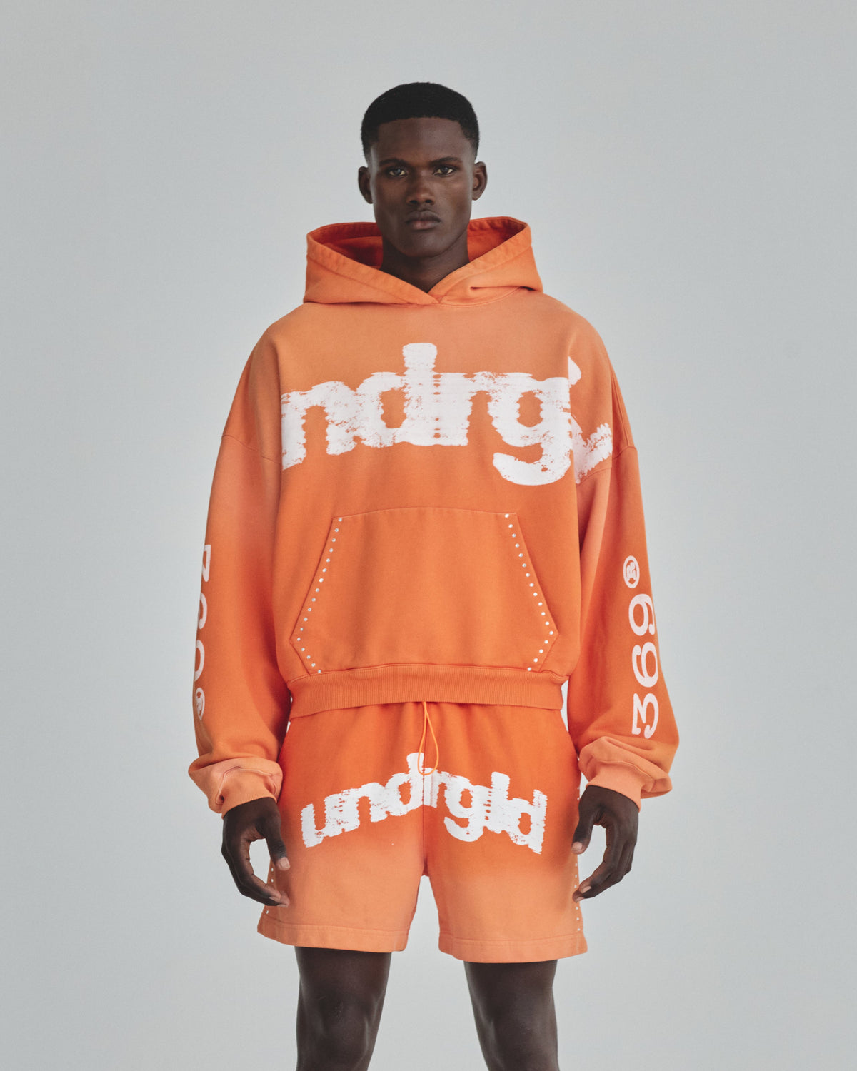 Revelation UNDRGLD Boxy Fit Hoodie Faded Orange