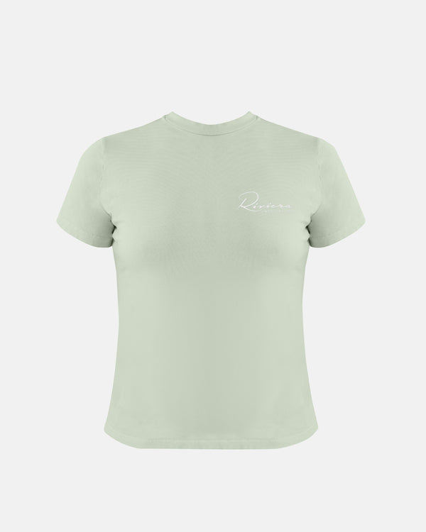 Riviera Basic Long Baby Tee Green