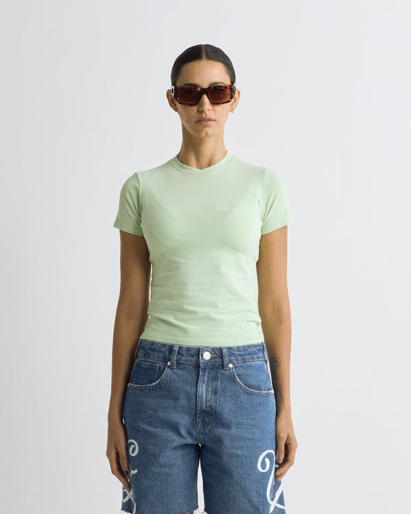 Riviera Basic Long Baby Tee Green