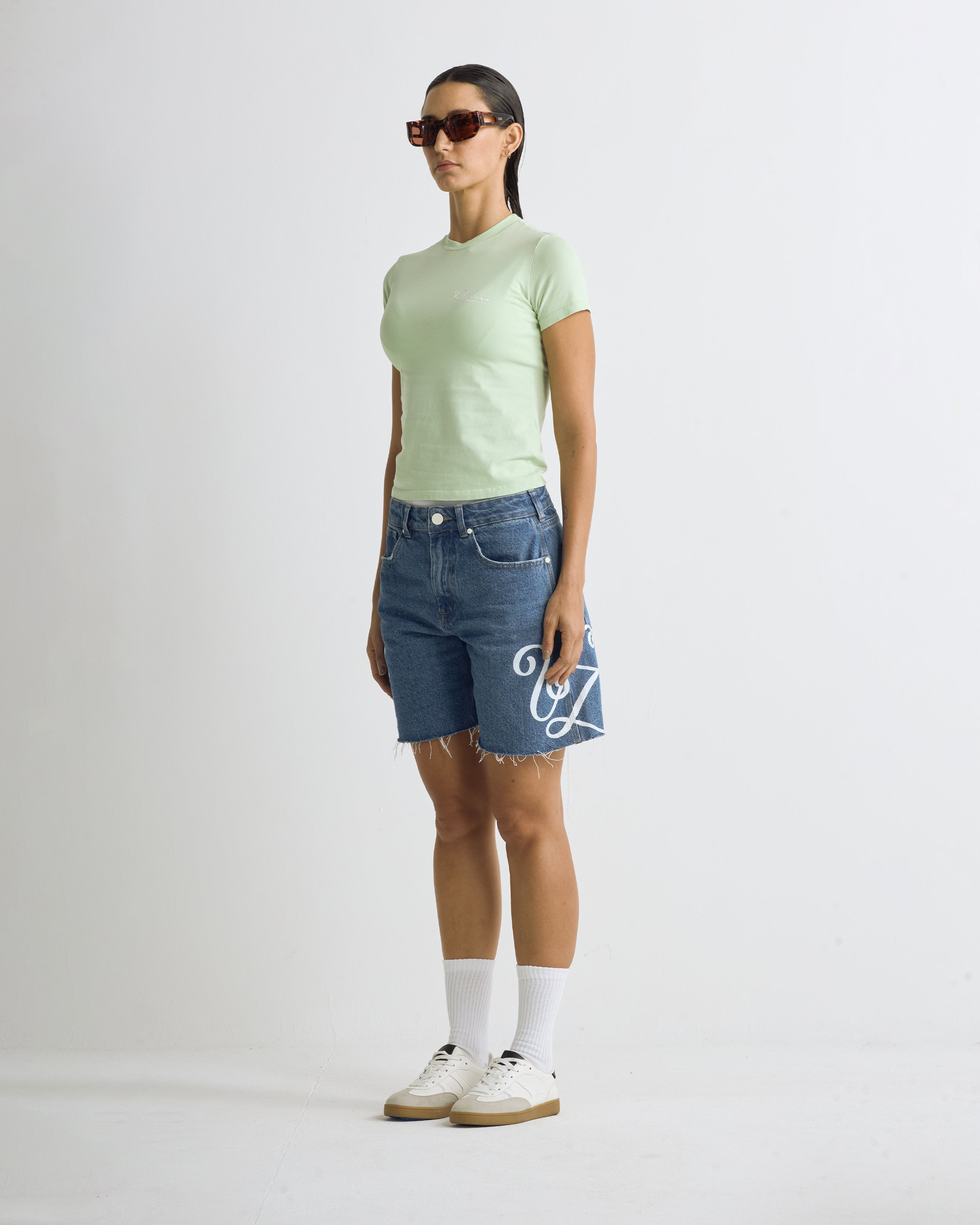 Riviera Basic Long Baby Tee Green
