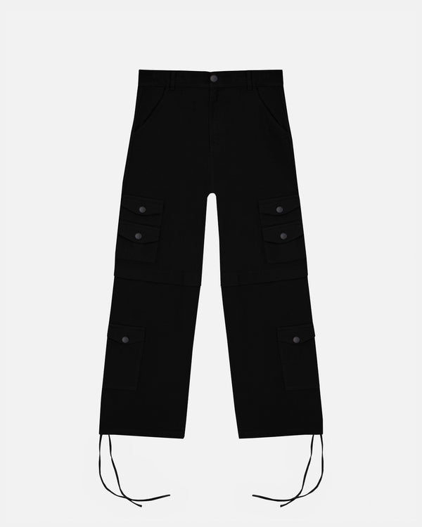 Riviera Wide Cargo Pants Black