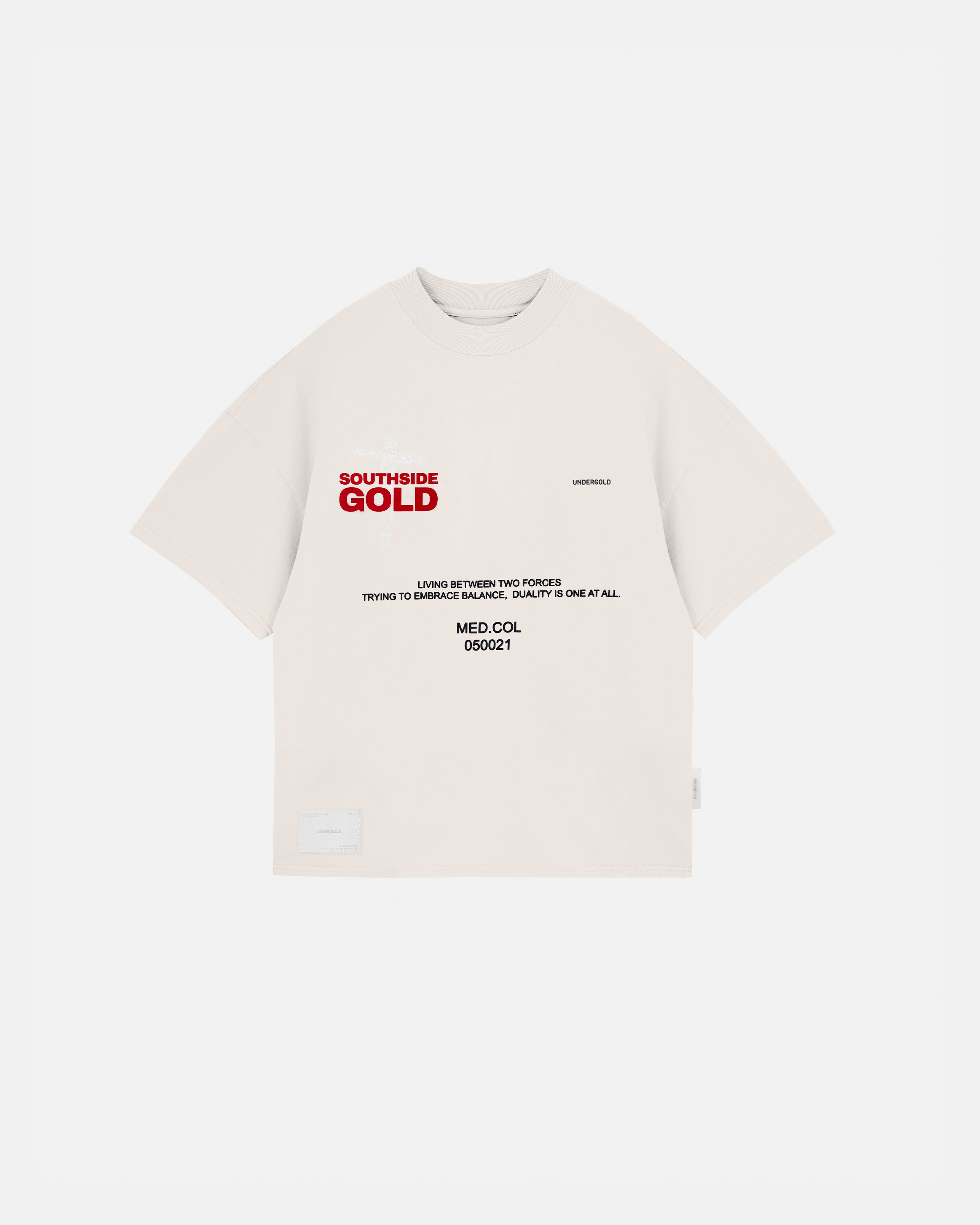 Sanctus Christ Boxy Fit T-shirt Cream