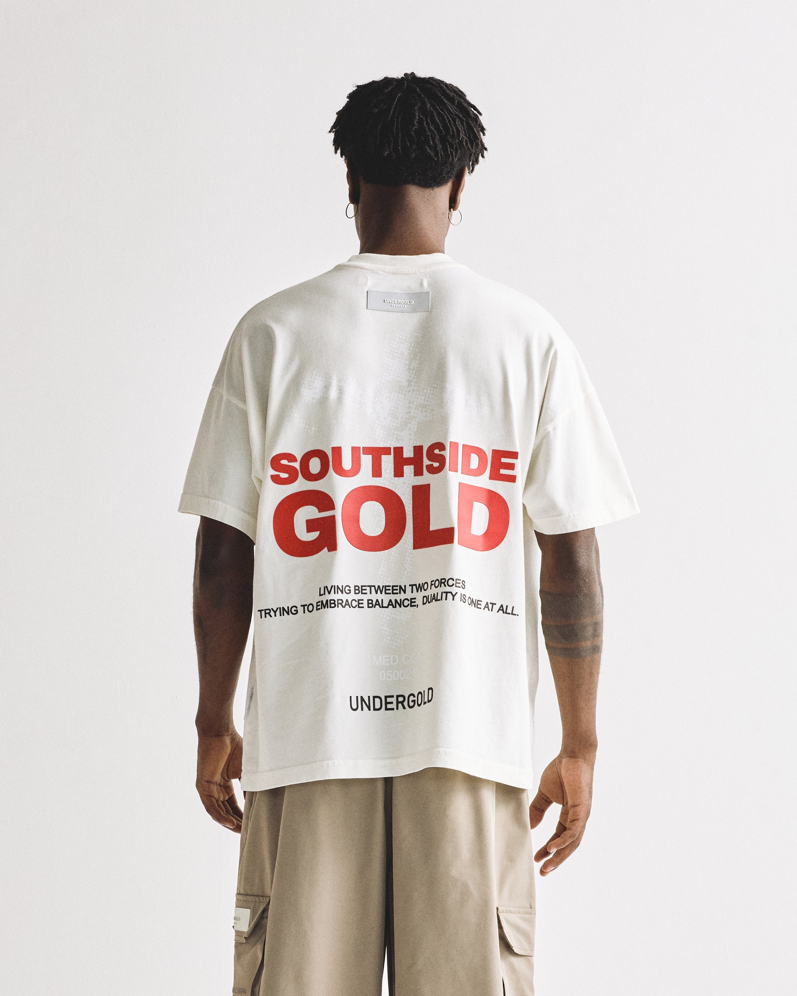 Sanctus Christ Boxy Fit T-shirt Cream