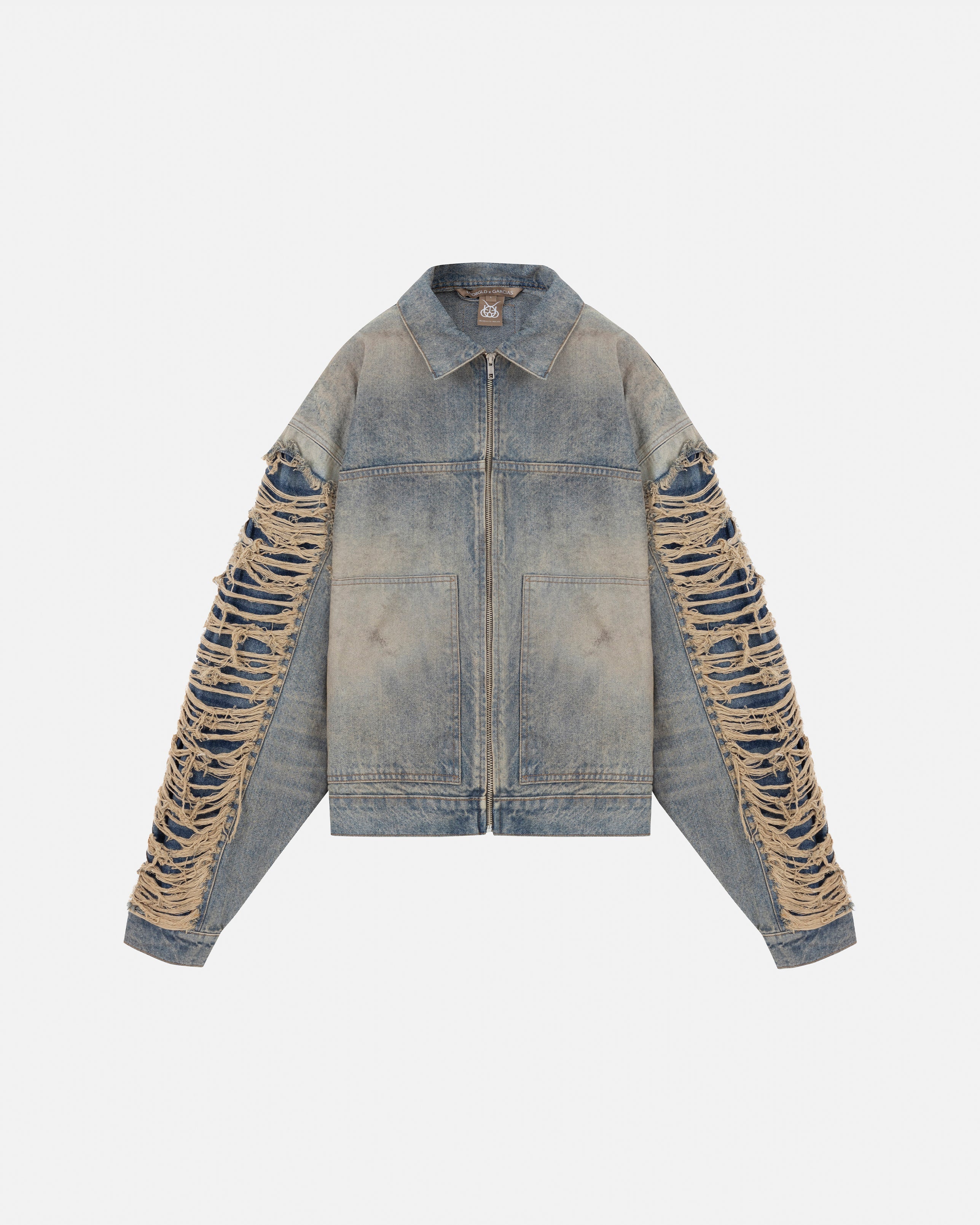 Santa Union Basic Ripped Jacket DIrty Blue