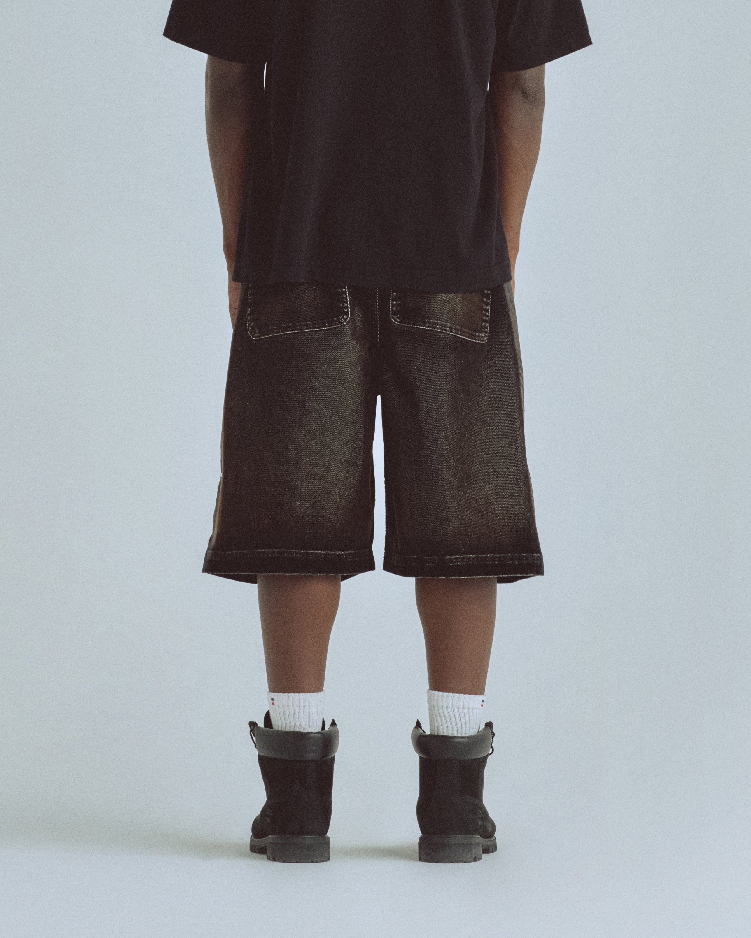 Santa Union Basic Velvet Short Black