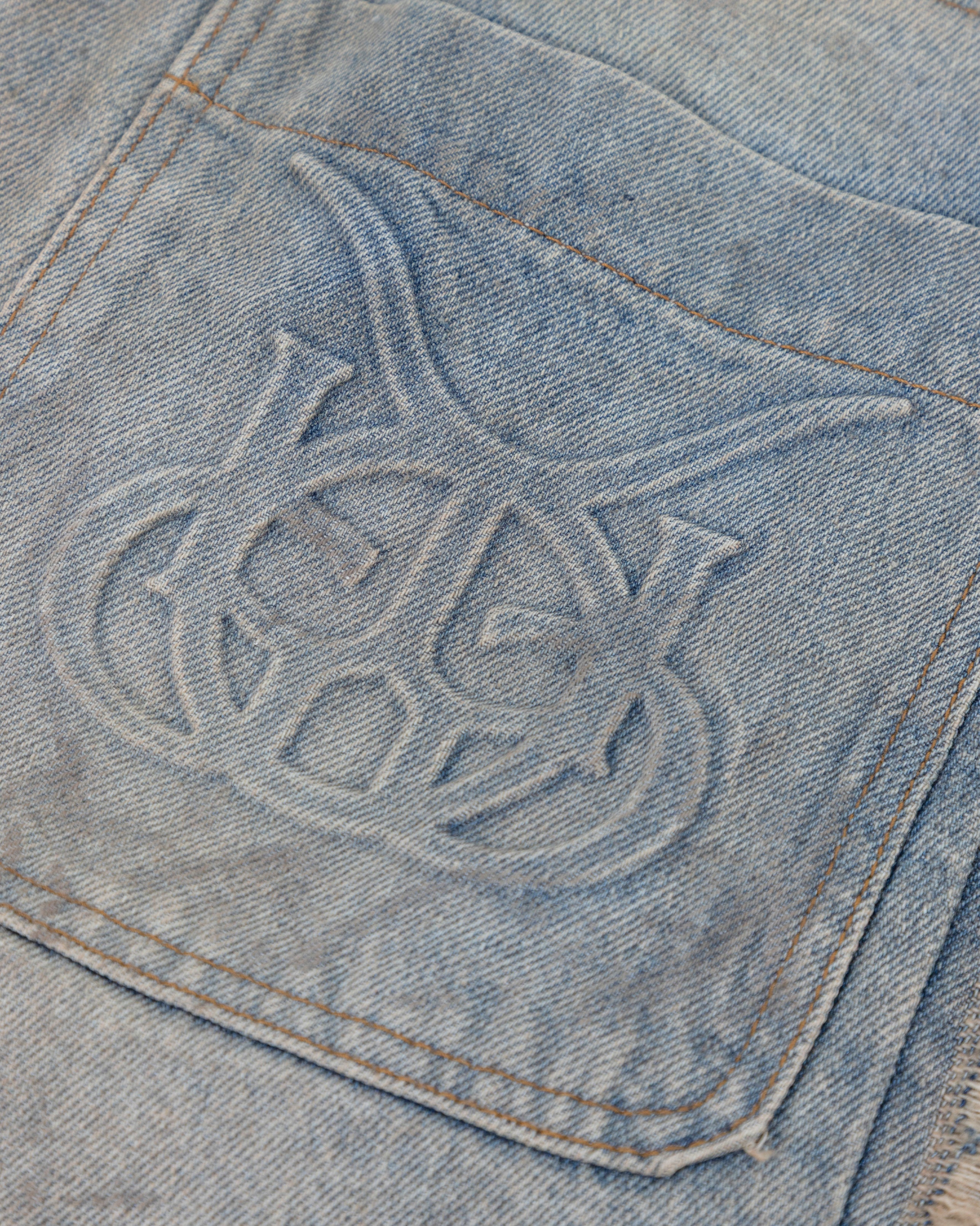 Santa Union Medellín Milano Ripped Short Dirty Blue