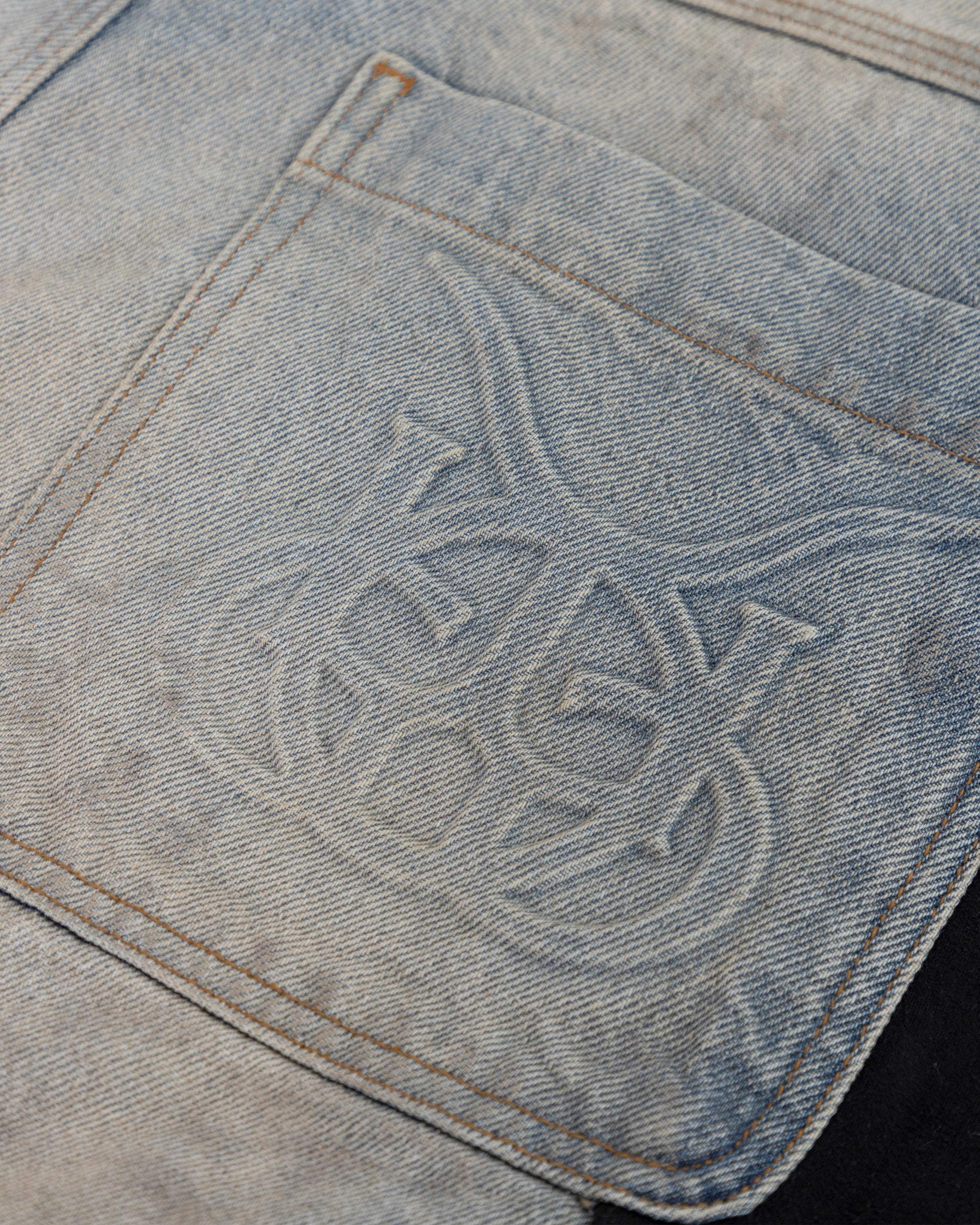 Santa Union Medellín Milano Suede Wide Jean Dirty Blue