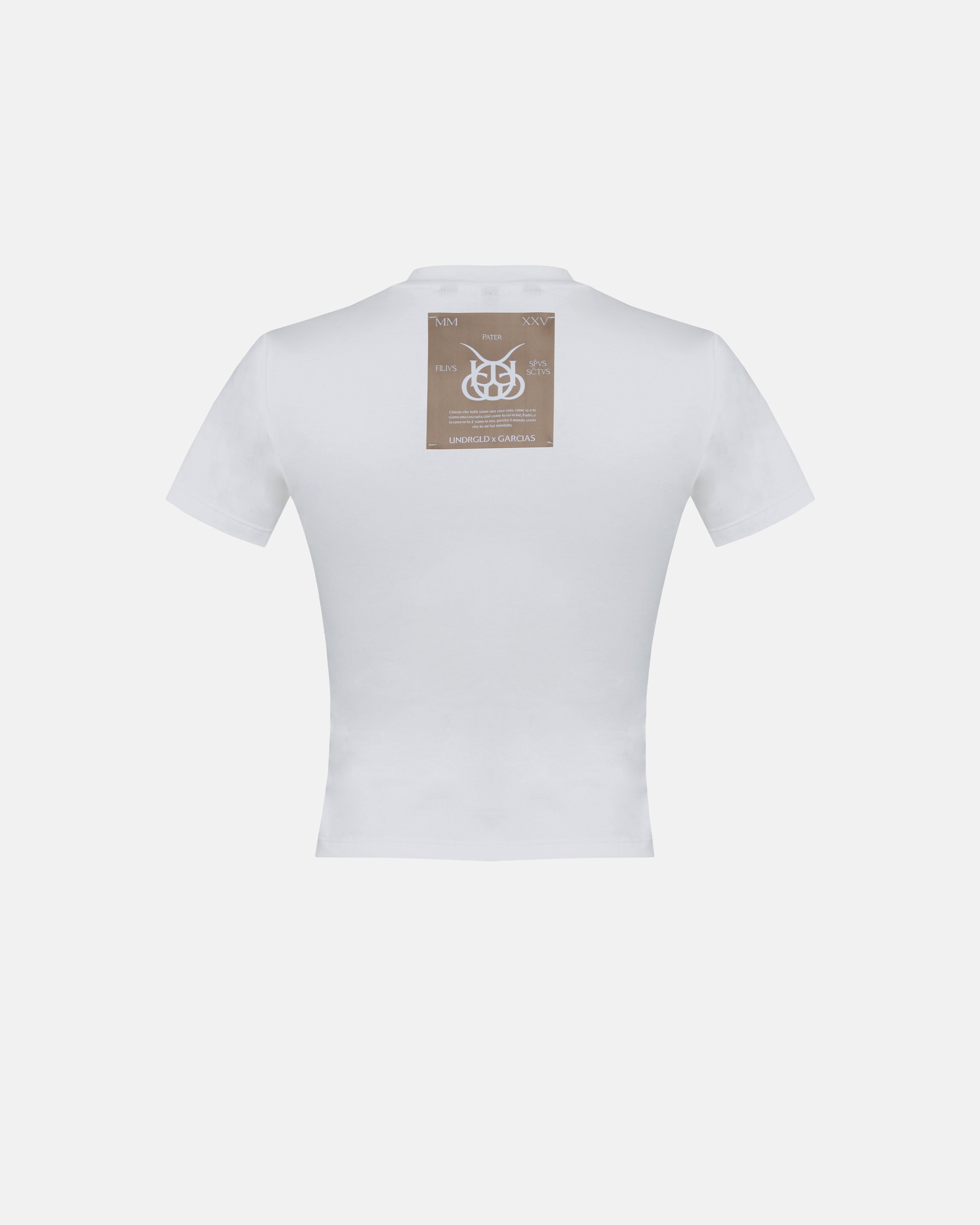 Santa Union "Unión" Long Baby Tee White