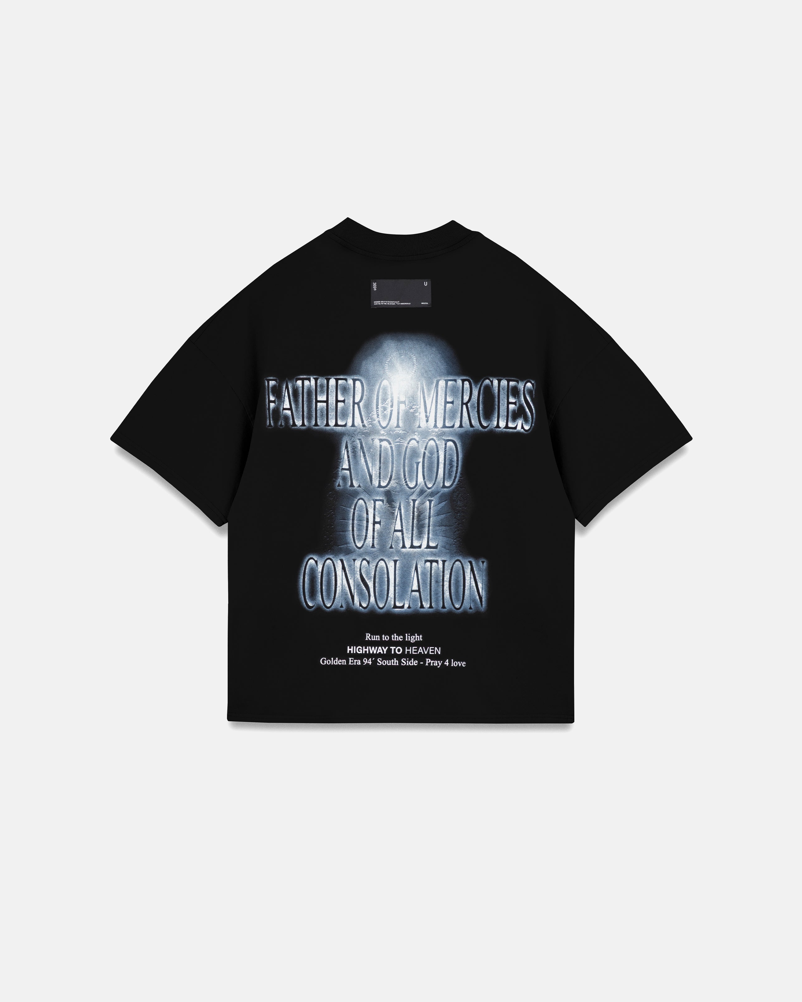 Spring Consolation Boxy Fit Tshirt Black