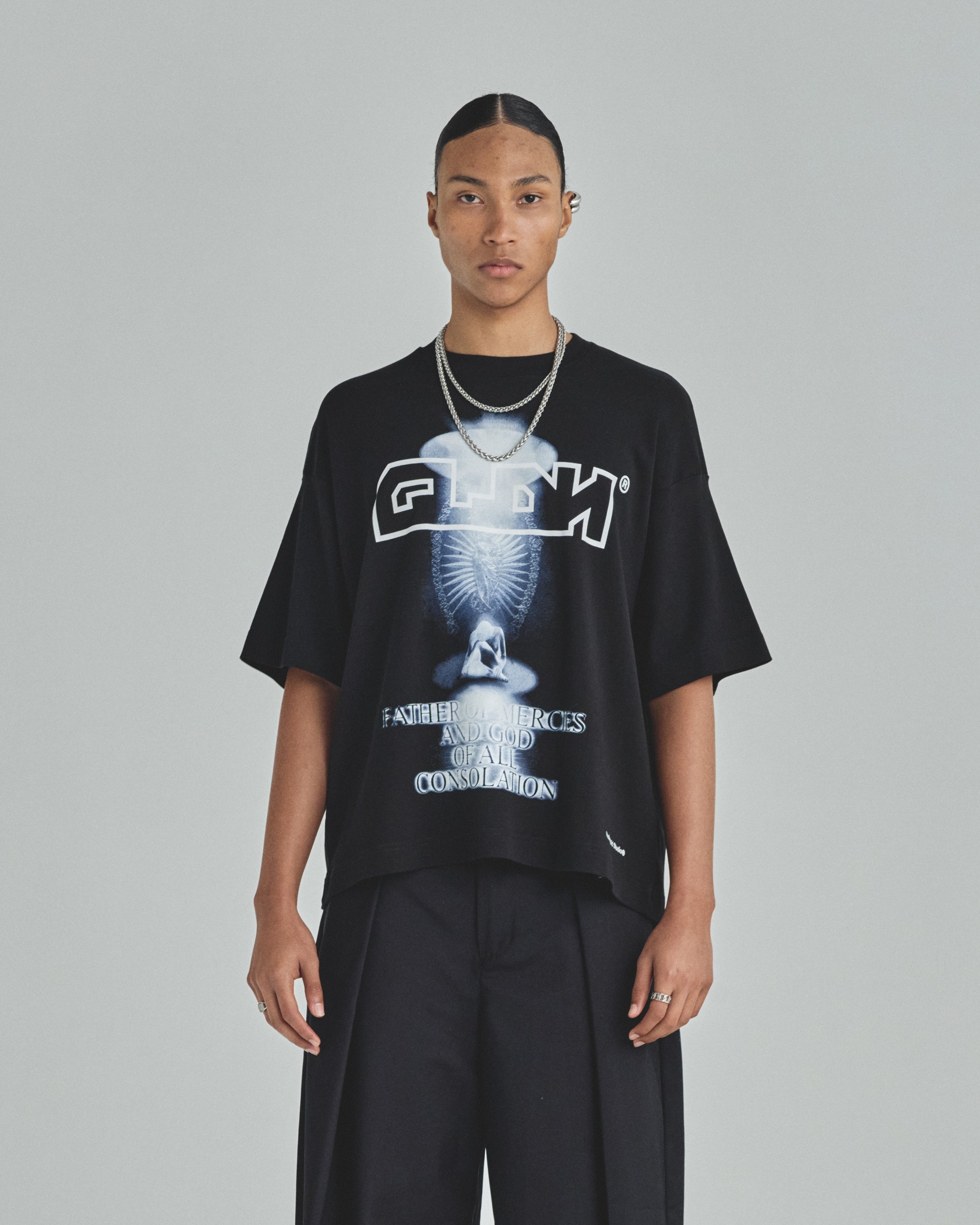 Spring Consolation Boxy Fit Tshirt Black
