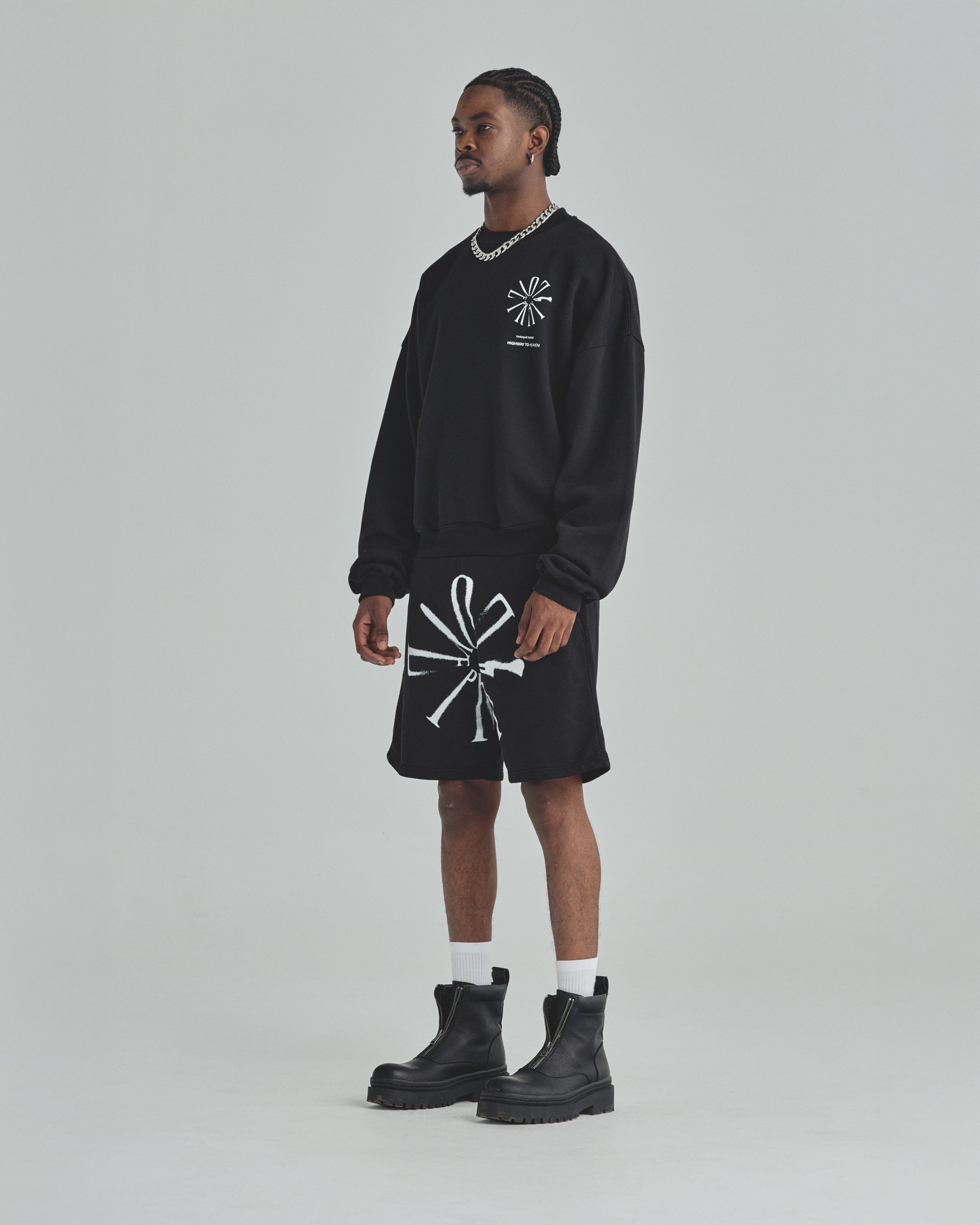 Spring Pray 4 Love Boxy Fit Crewneck Black