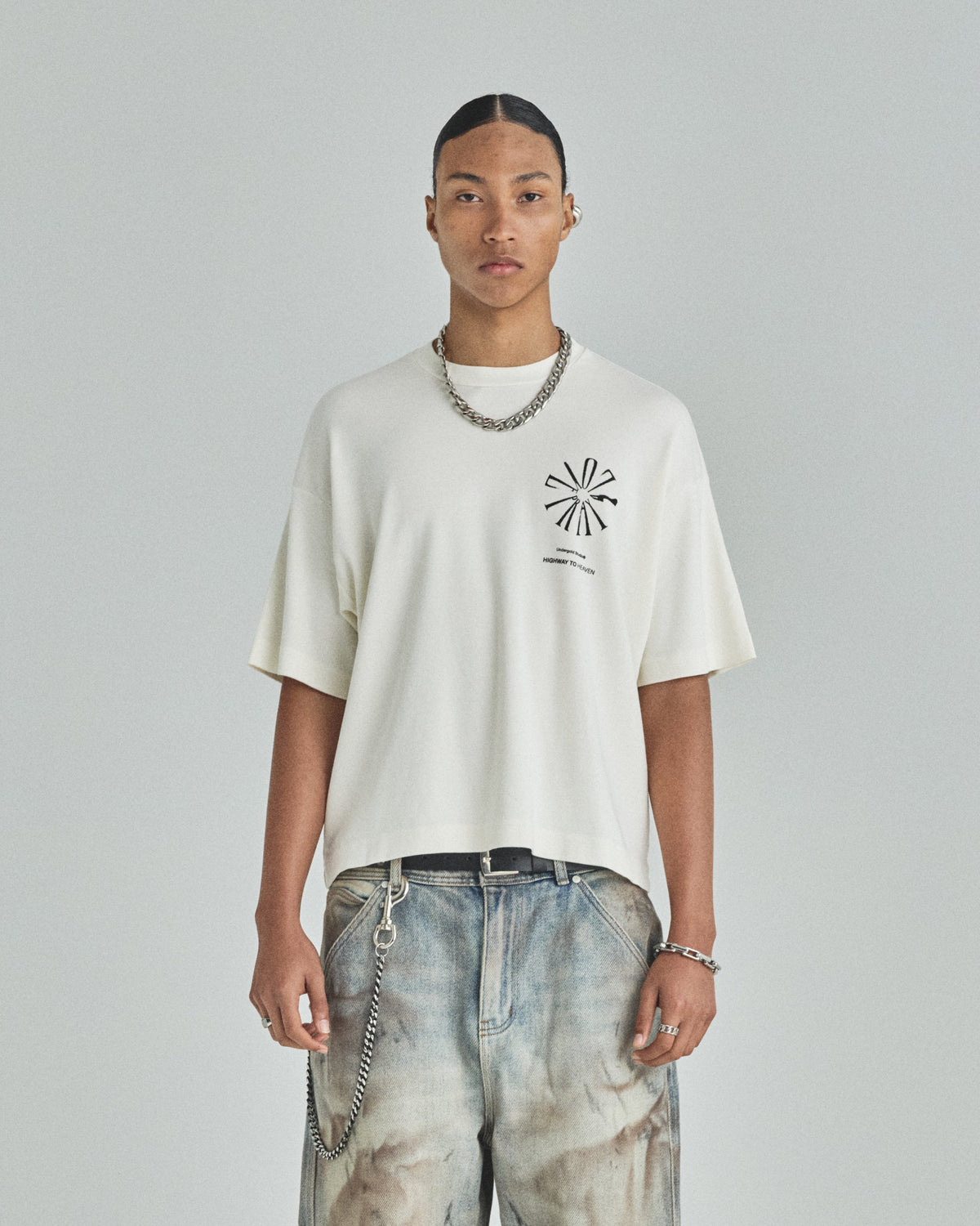 Spring Pray 4 Love Boxy Fit Tshirt White