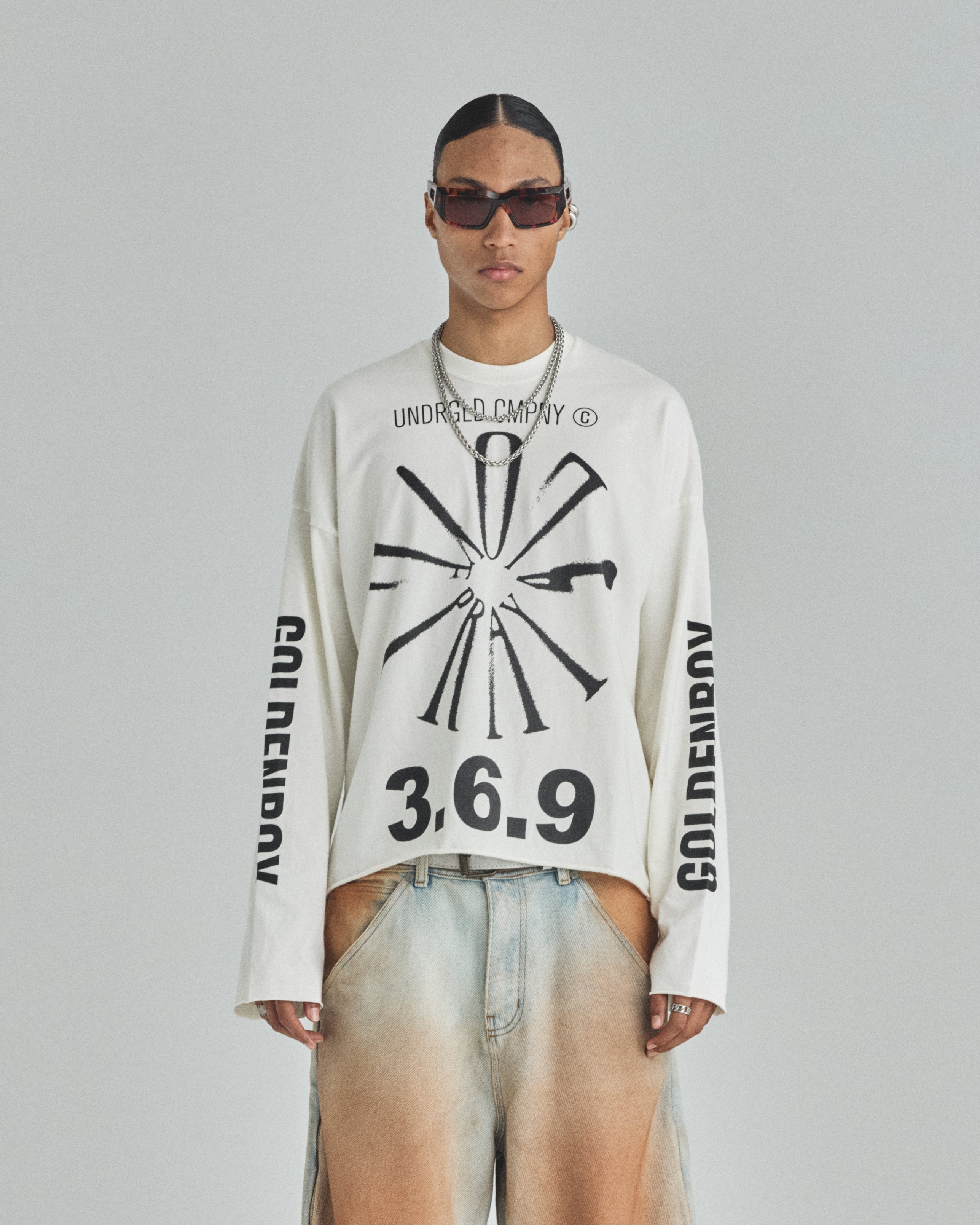 Spring Pray 4 Love Long Sleeve Tshirt White