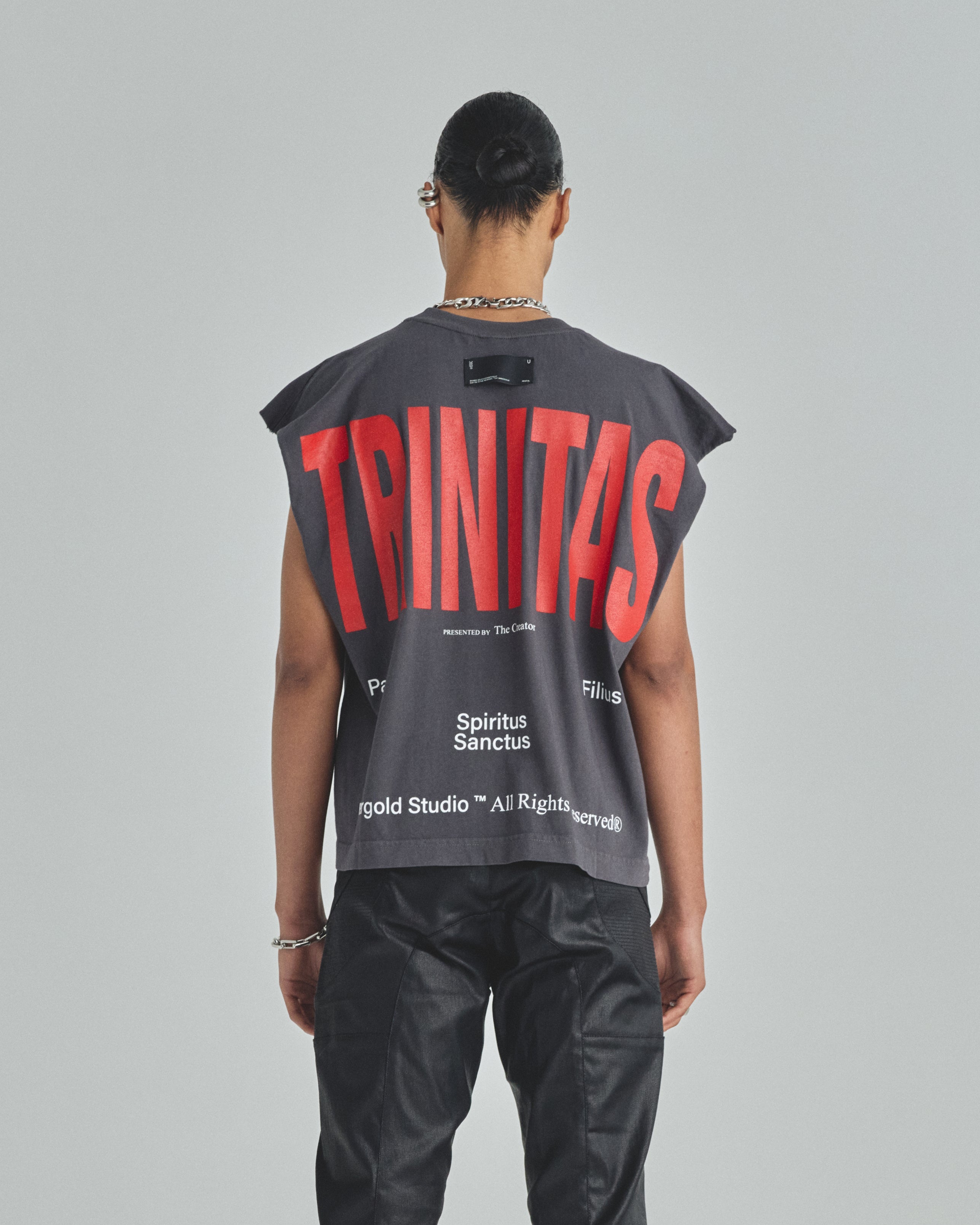 Spring Trinitas Sleeveless Tshirt Vintage Gray