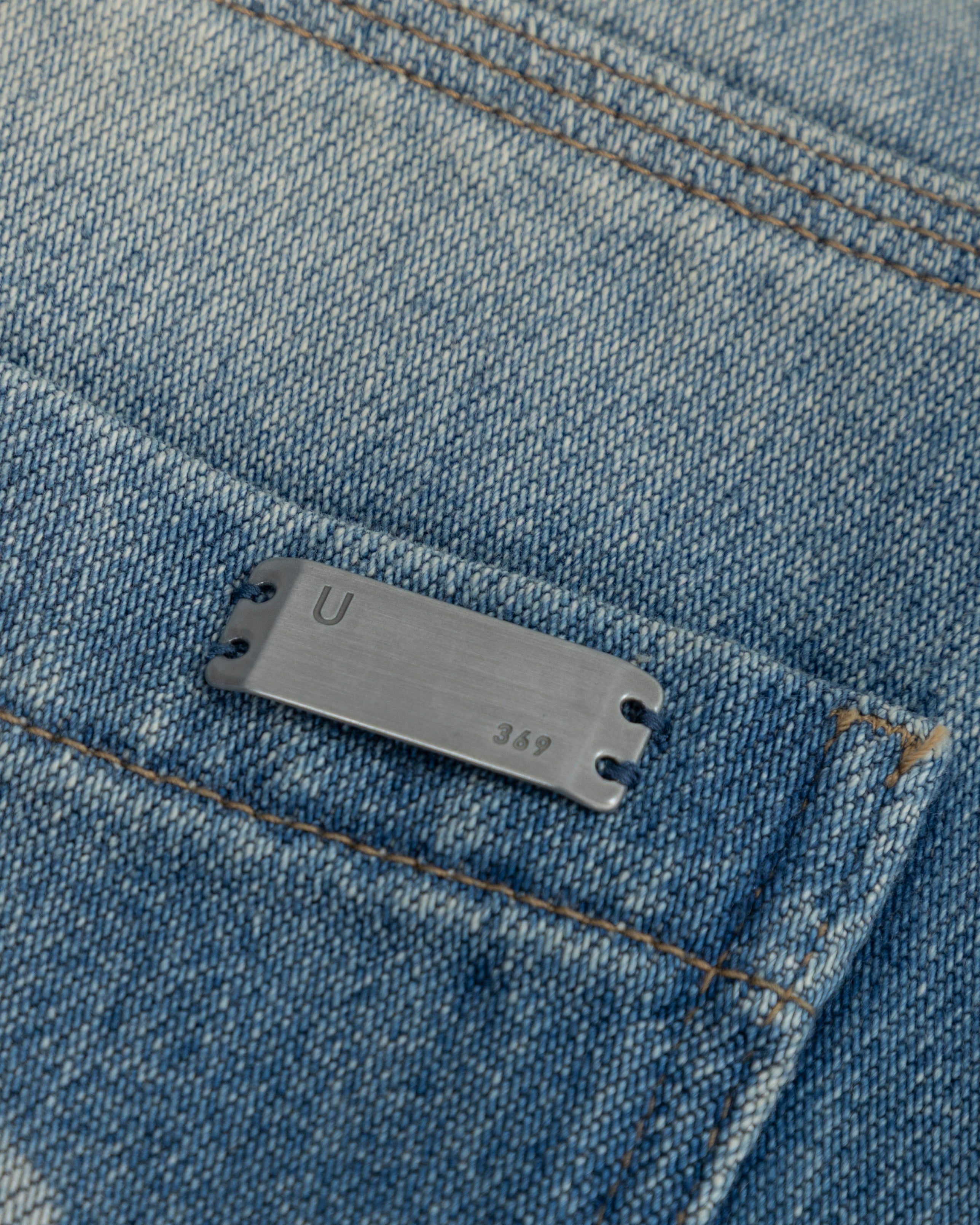 Spring UNDRGLD Frayed Wide Jeans Blue