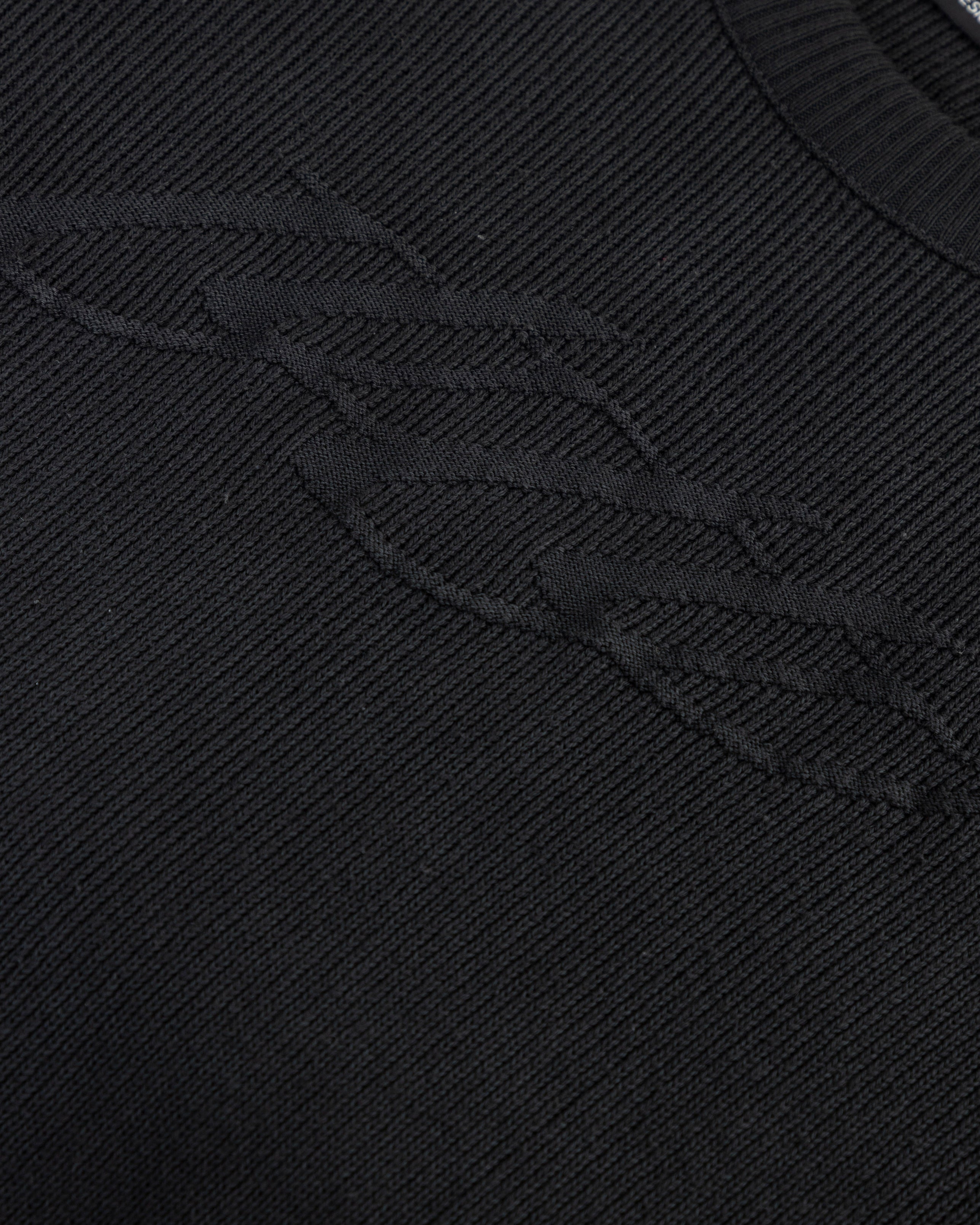 Spring Unity Destroyed Knitted Baby Tee Vintage Black