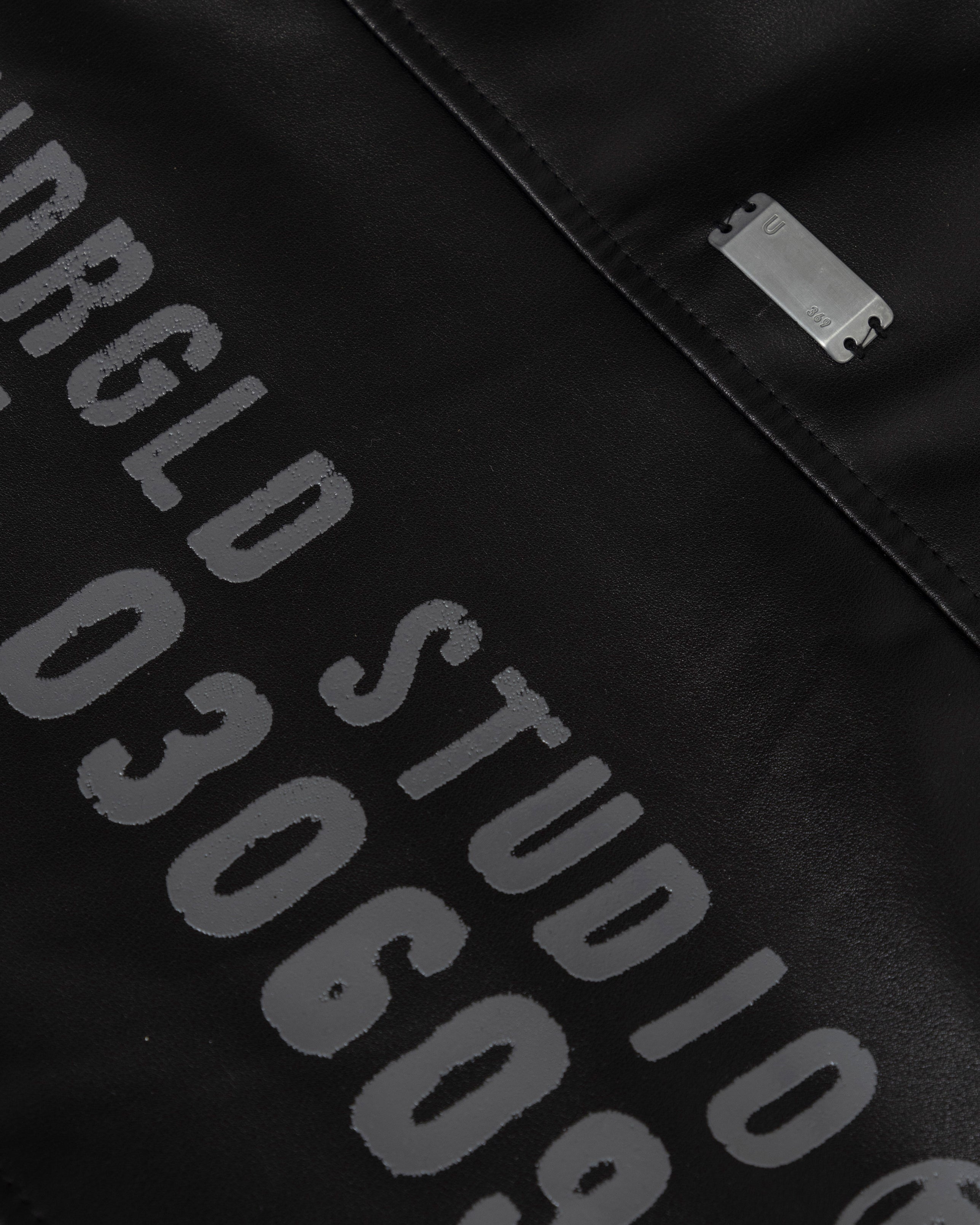 Spring Worn Logo Cropped Jacket Black