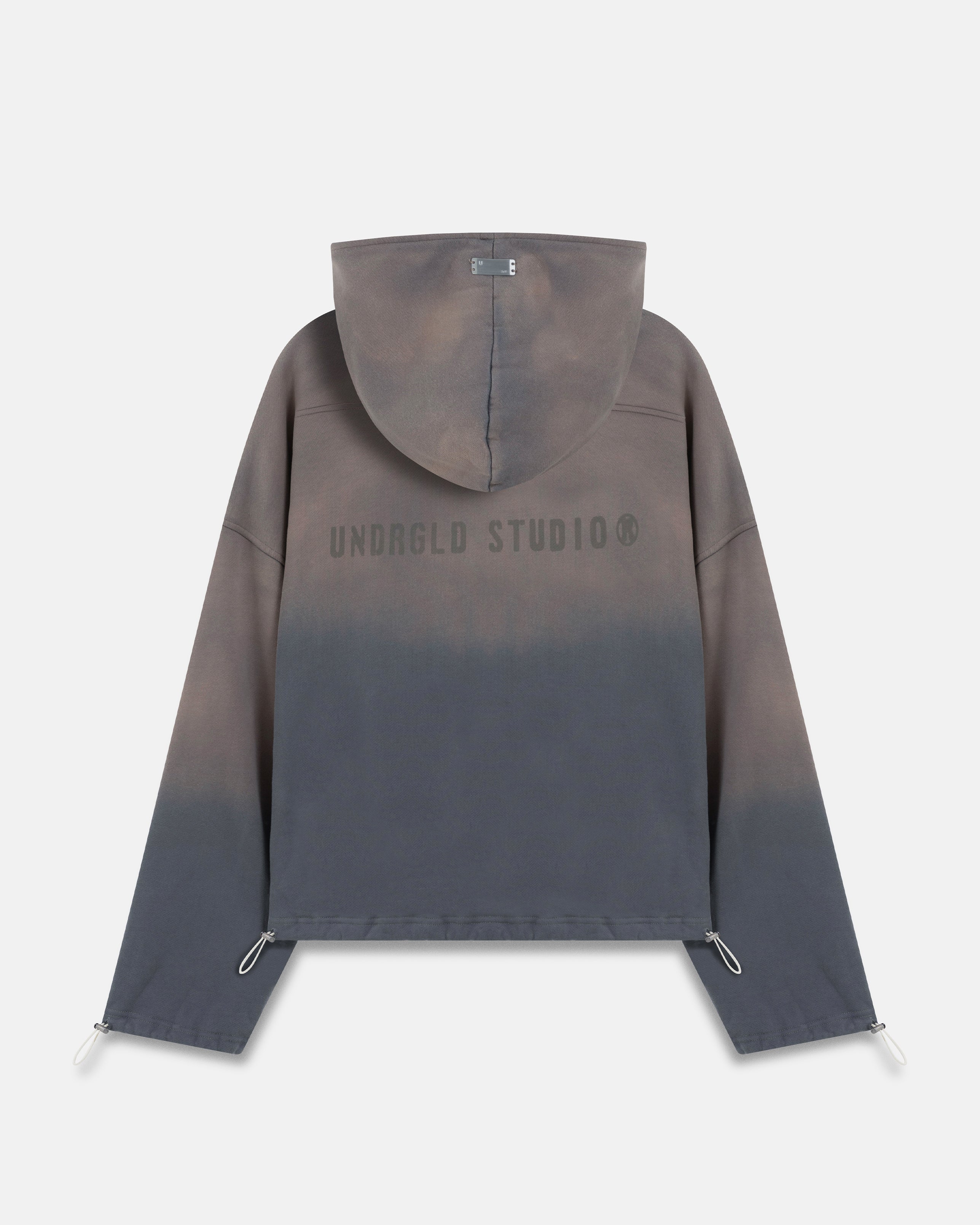 Spring Worn Logo Toggle Adjusted Hoodie Sandblast Gray