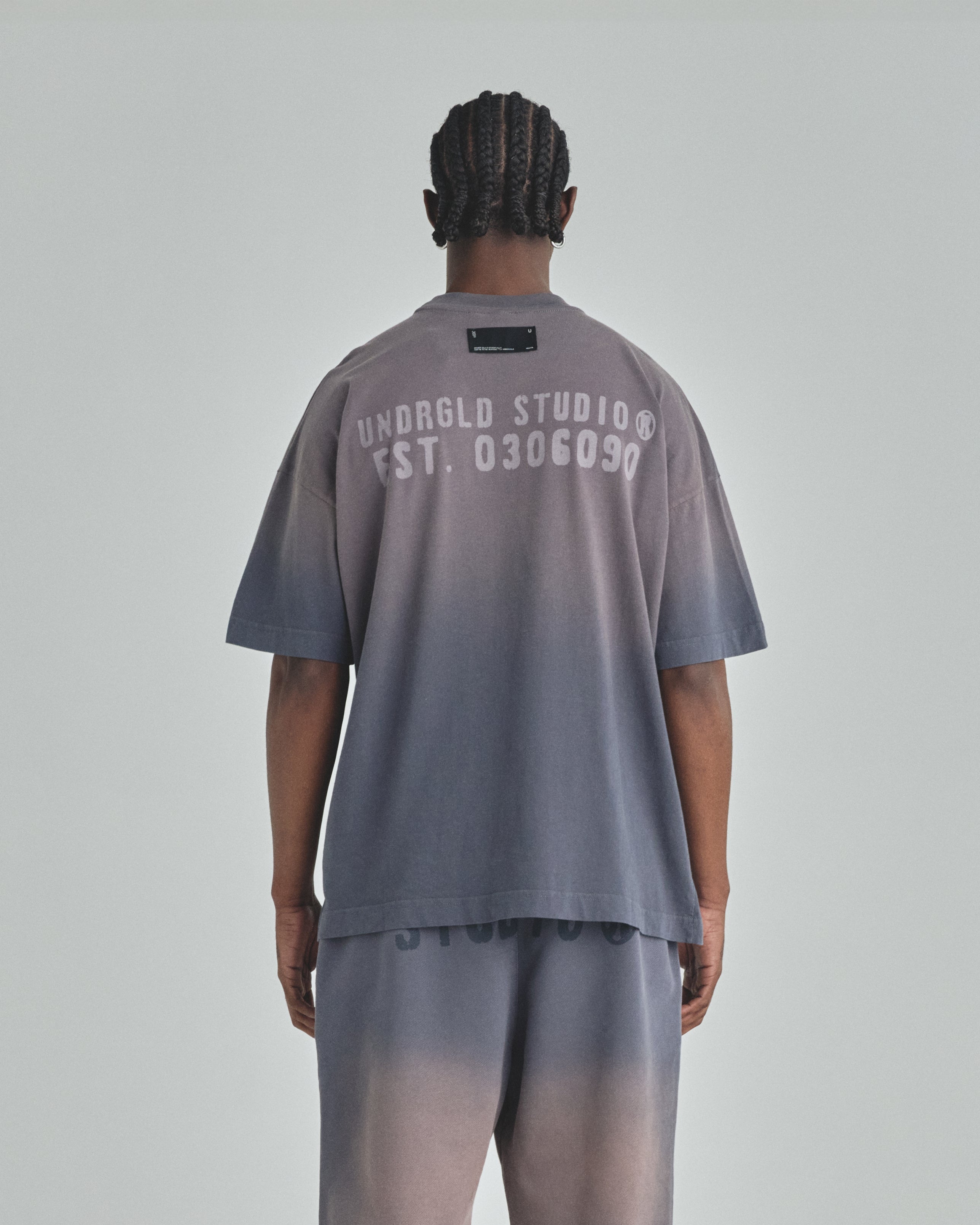 Spring Worn Logo Tshirt Sandblast Gray