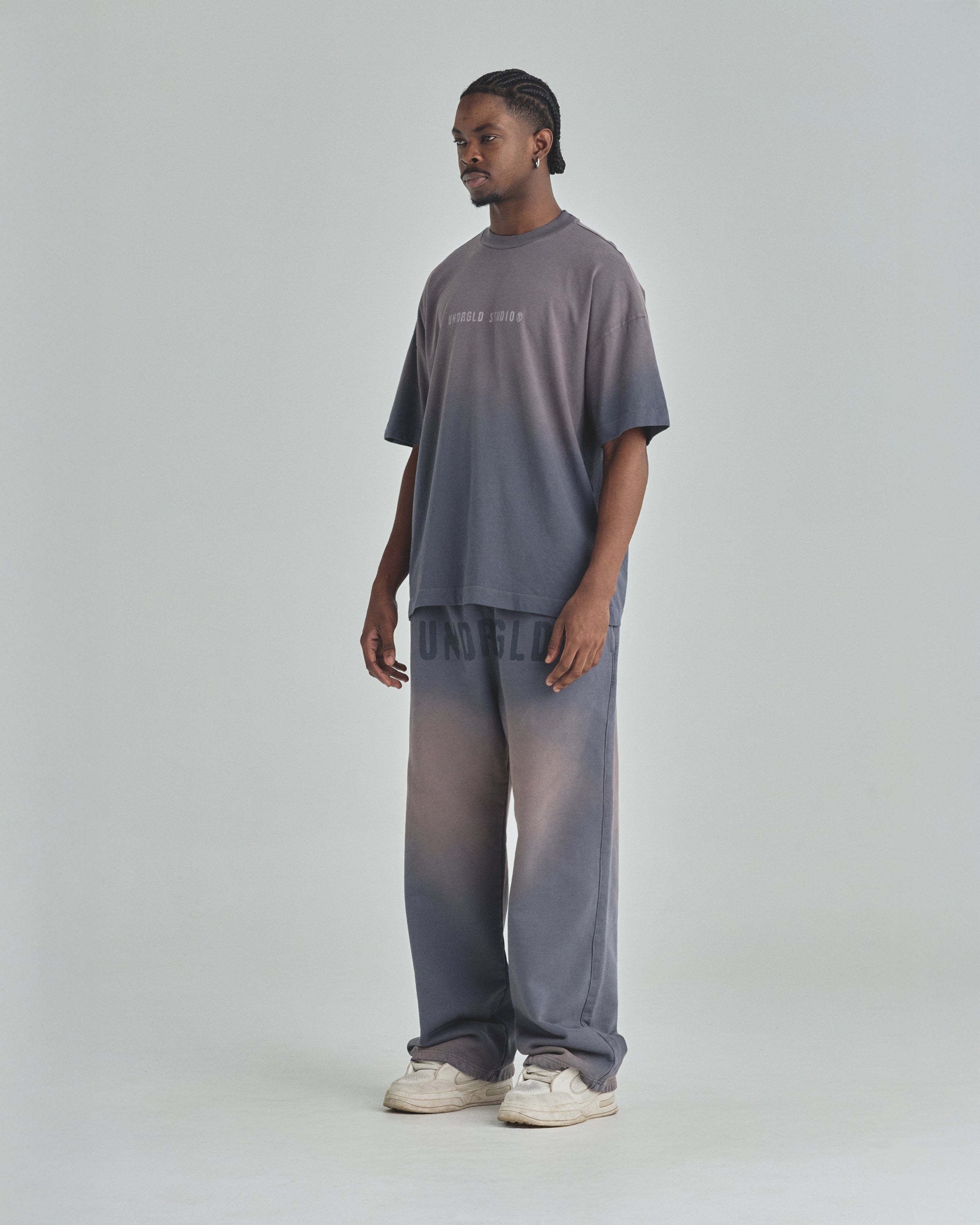 Spring Worn Logo Tshirt Sandblast Gray