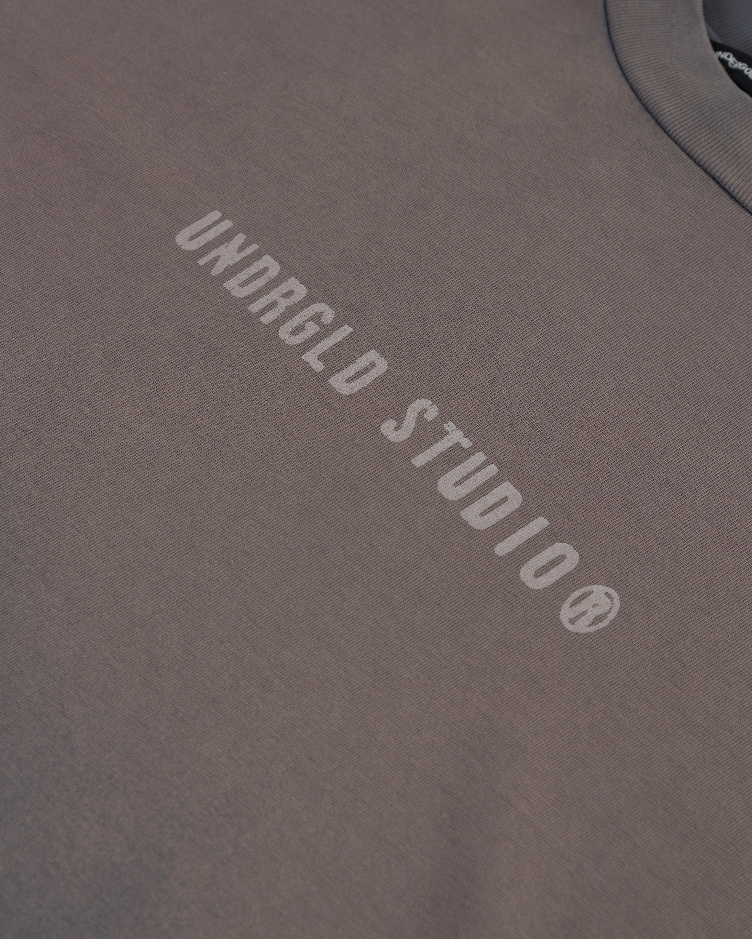 Spring Worn Logo Tshirt Sandblast Gray