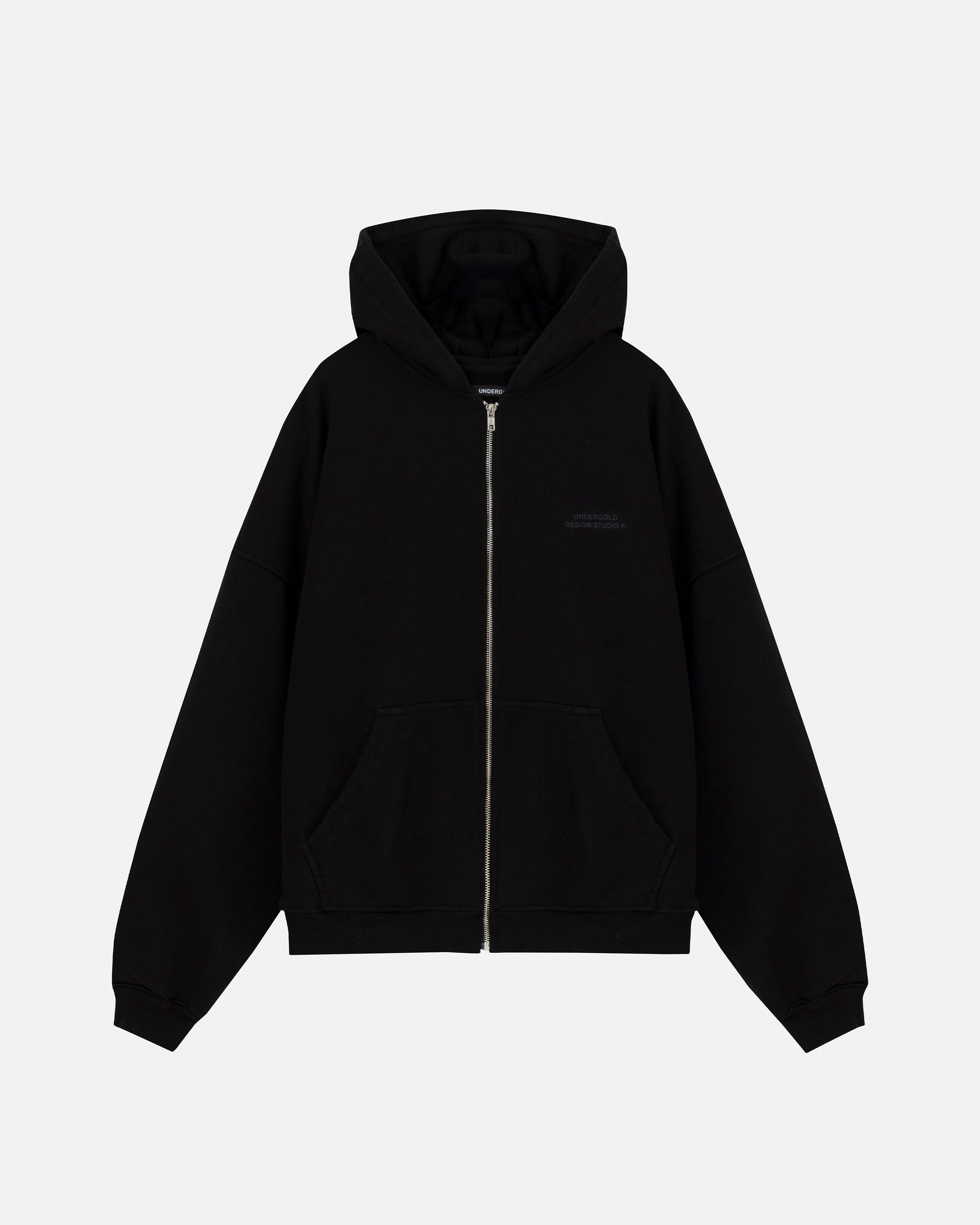 トップス PHATRNK STARDUST ZIP UP SWEAT PK Stardust Basic Zip Up Hoodie Black