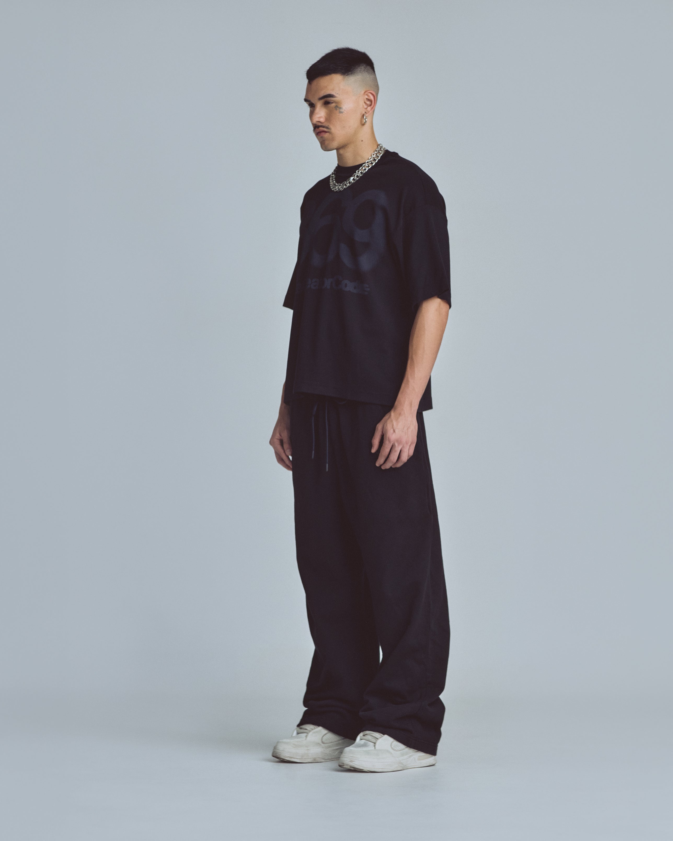 Stardust Code Boxy Fit Tshirt Black