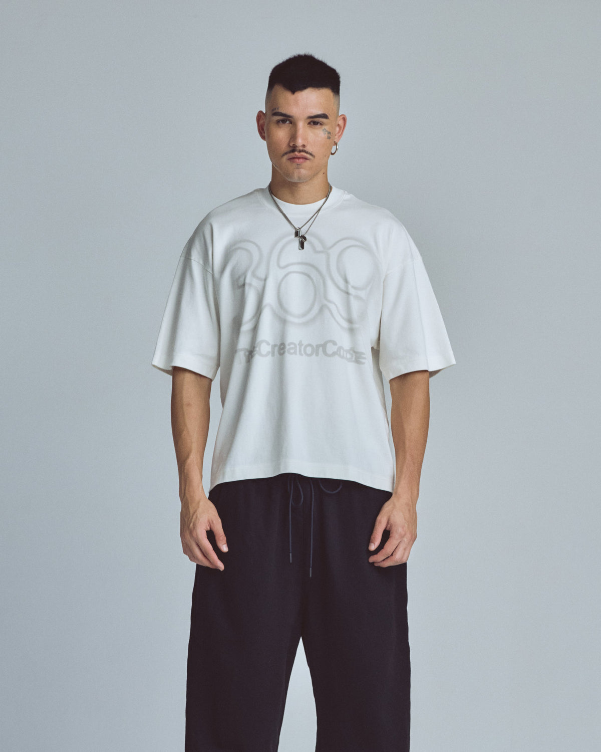 Stardust Code Boxy Fit Tshirt White