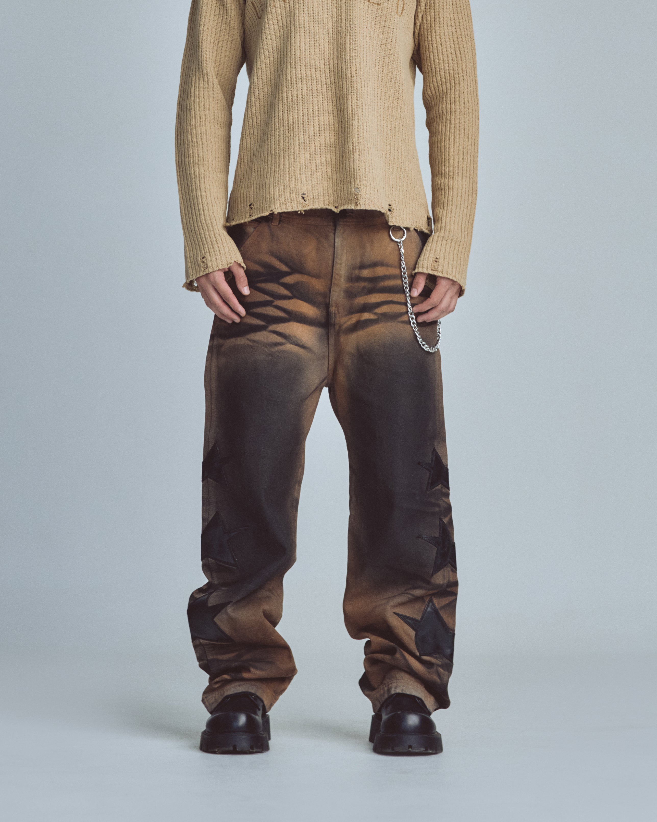 Stardust Stars Wide Jeans Vintage Brown