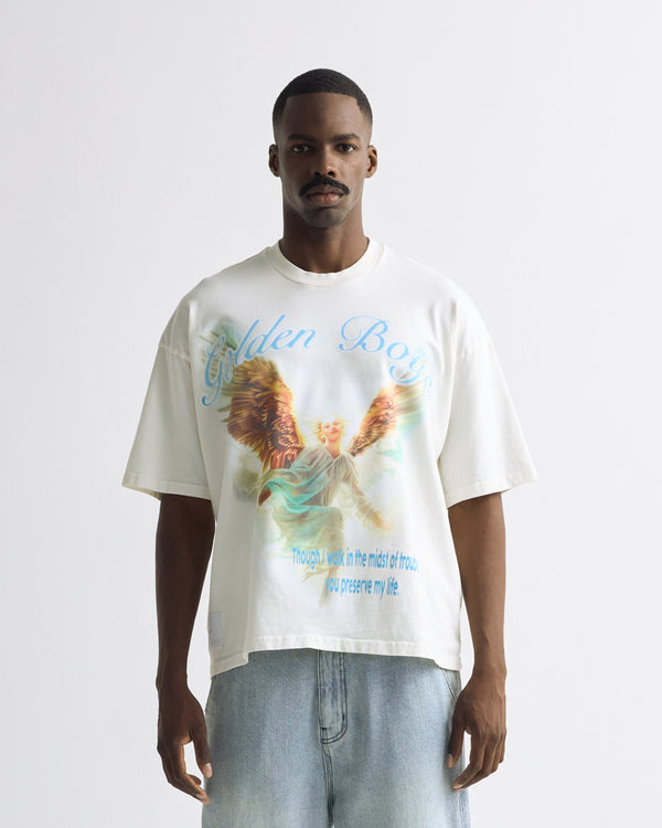 Symphony Golden Blur Limited Boxy Tshirt White