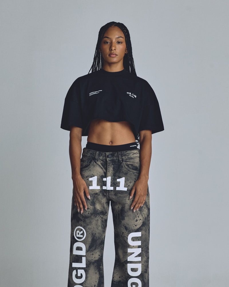 The One 111 Crop Top Black