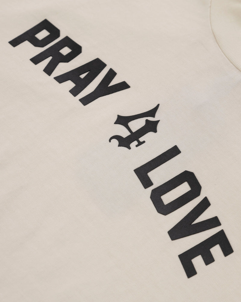 The One Pray 4 Love Crop Top Cream