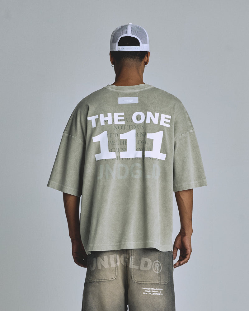 The One Star Boxy Fit Tshirt Vintage Green