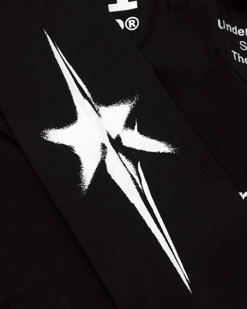 The One Star Half Zip Up Jacket Black