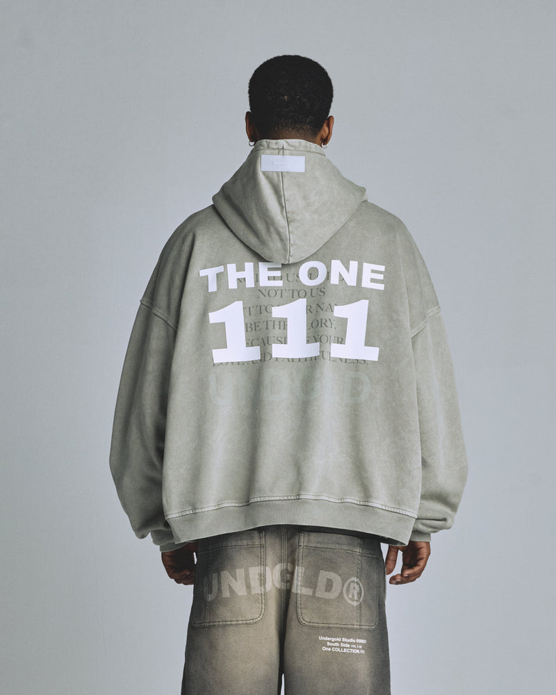 The One Star Hoodie Vintage Green