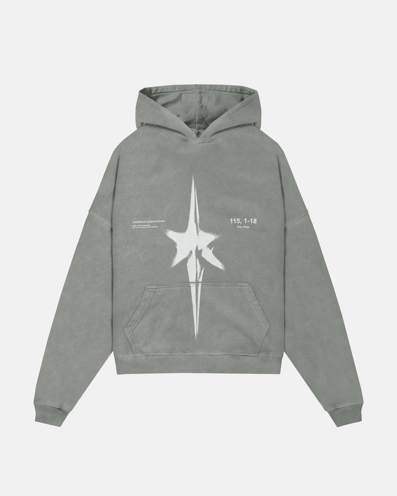 The One Star Hoodie Vintage Green