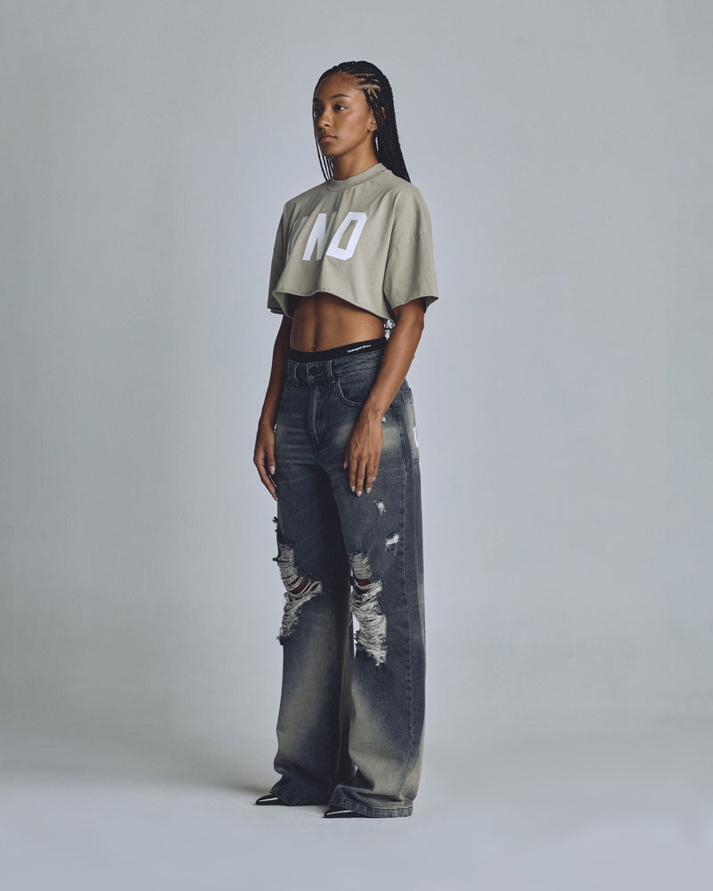 The One UNDGLD Crop Top Gray