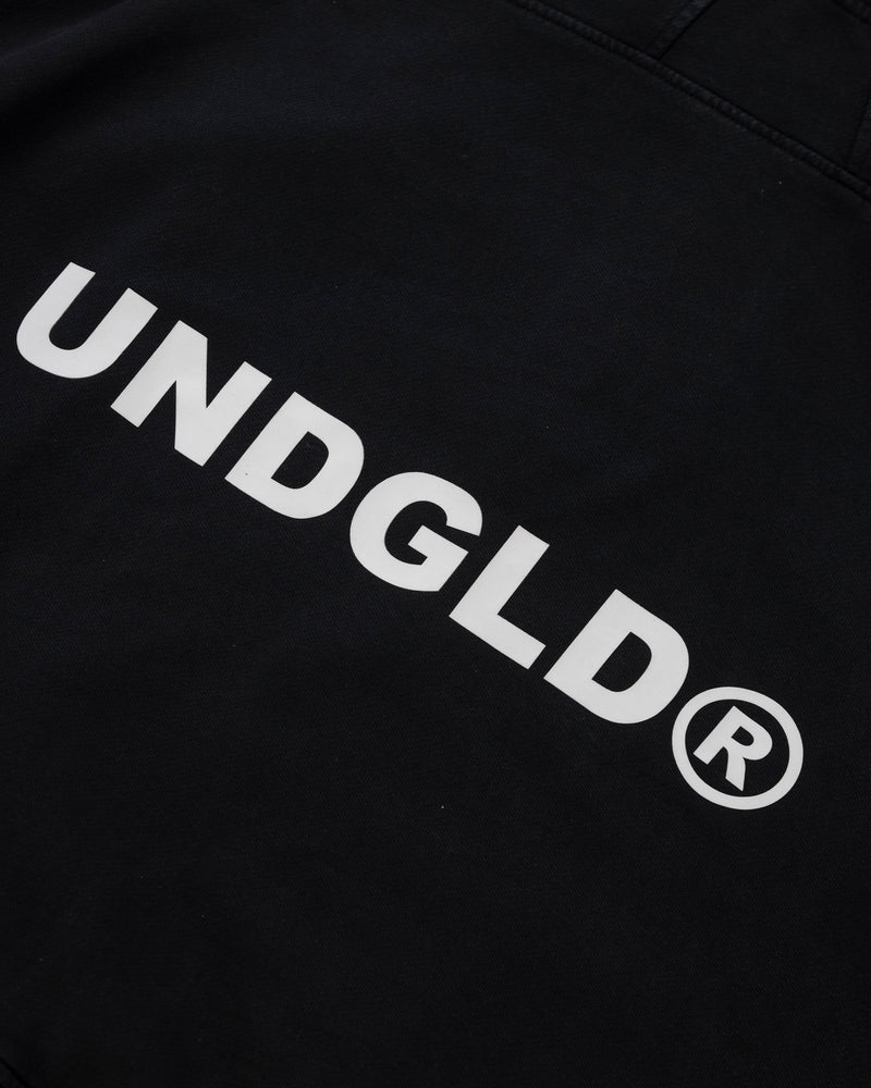 The One UNDGLD Half Zip Up Hoodie Vintage Black