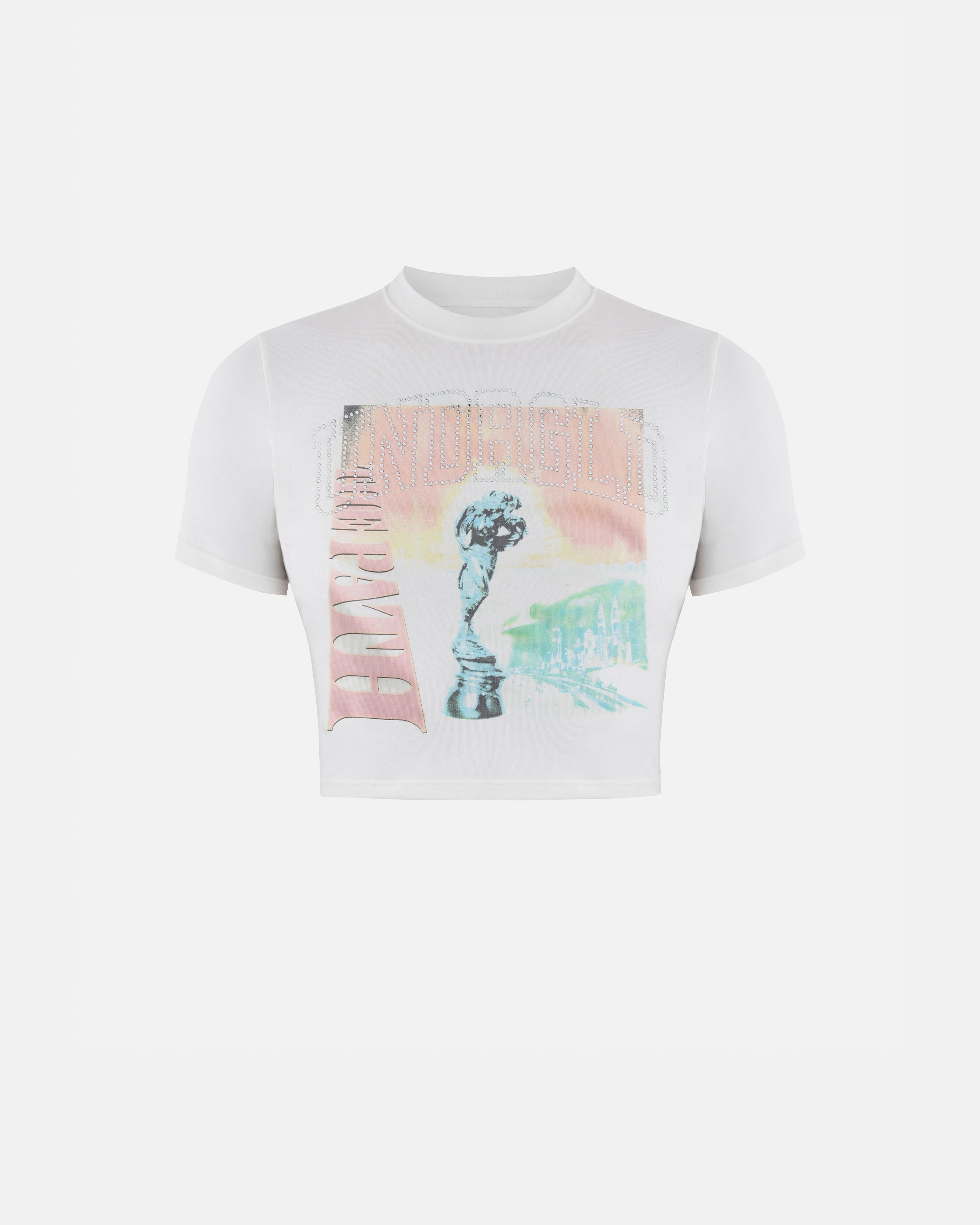 The Path Dawn Baby Tee White
