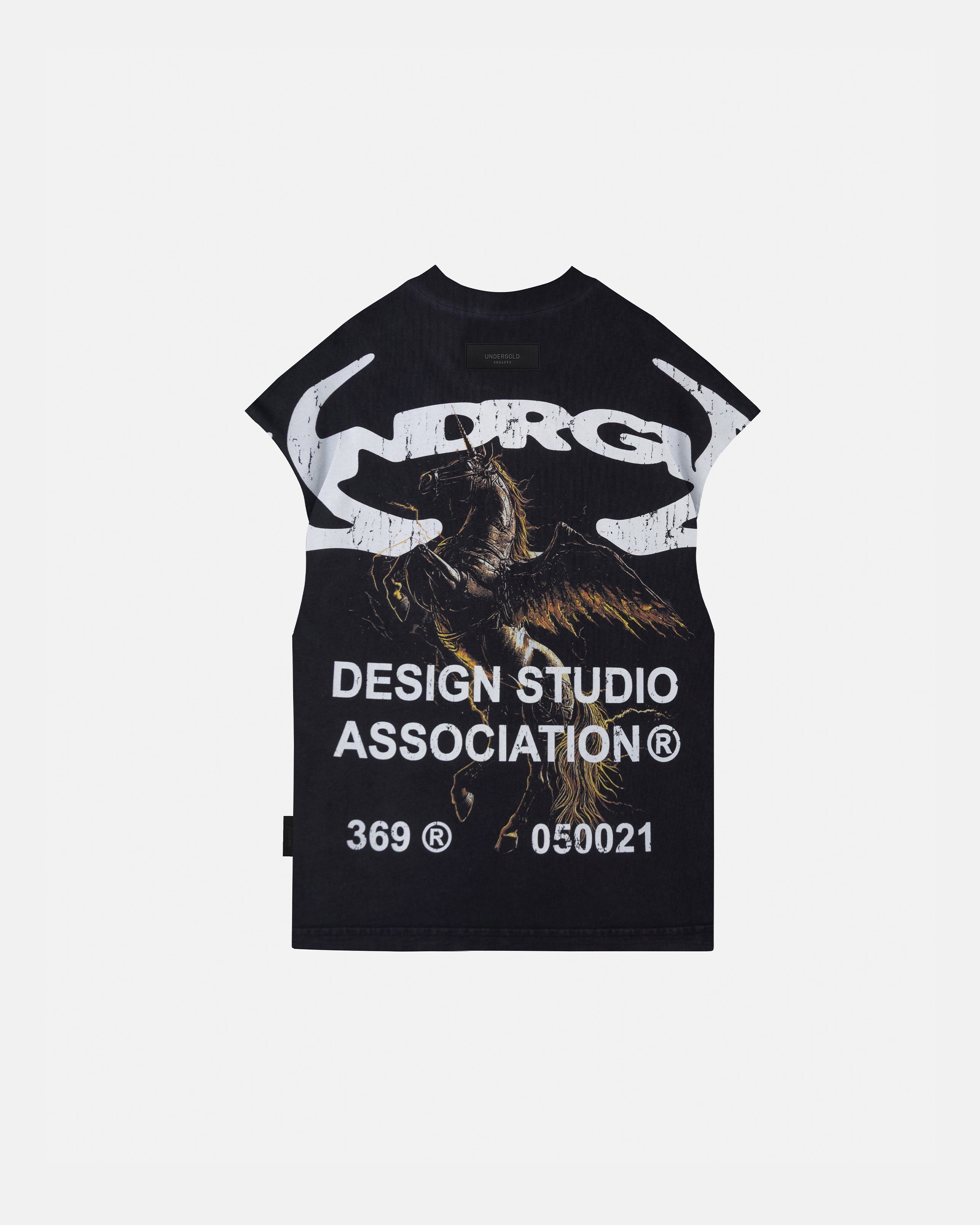 Thunder Rider Pegasus Sleeveless Tshirt Vintage Black