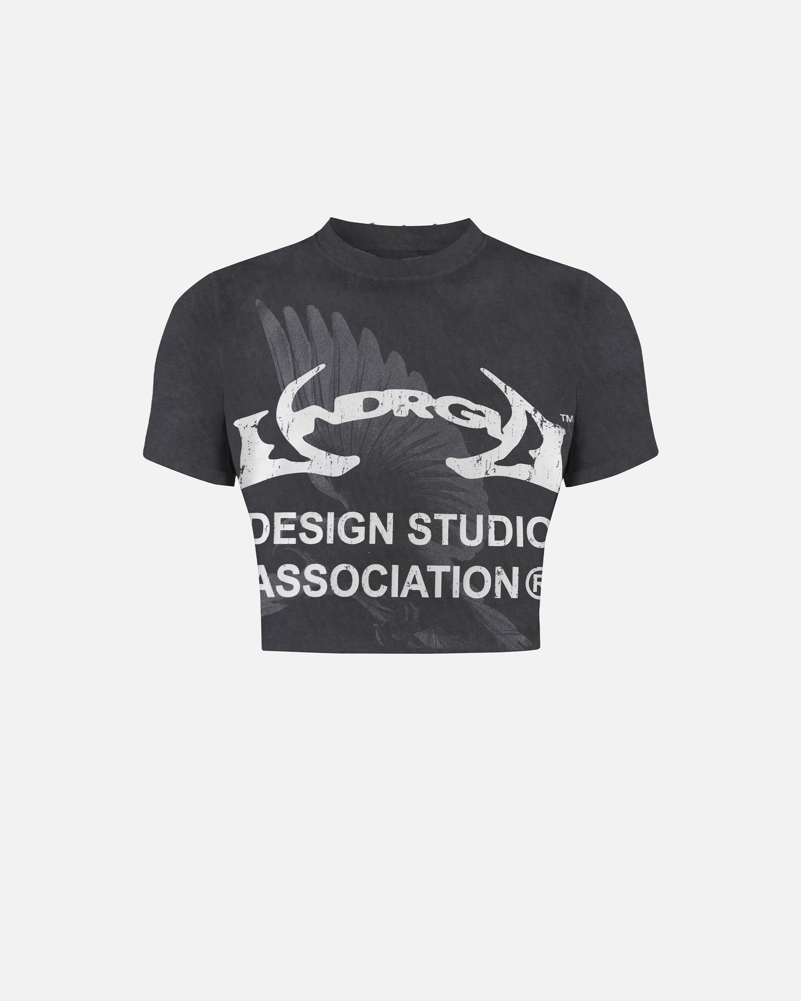 Thunder Rider Pigeons Baby Tee Vintage Gray