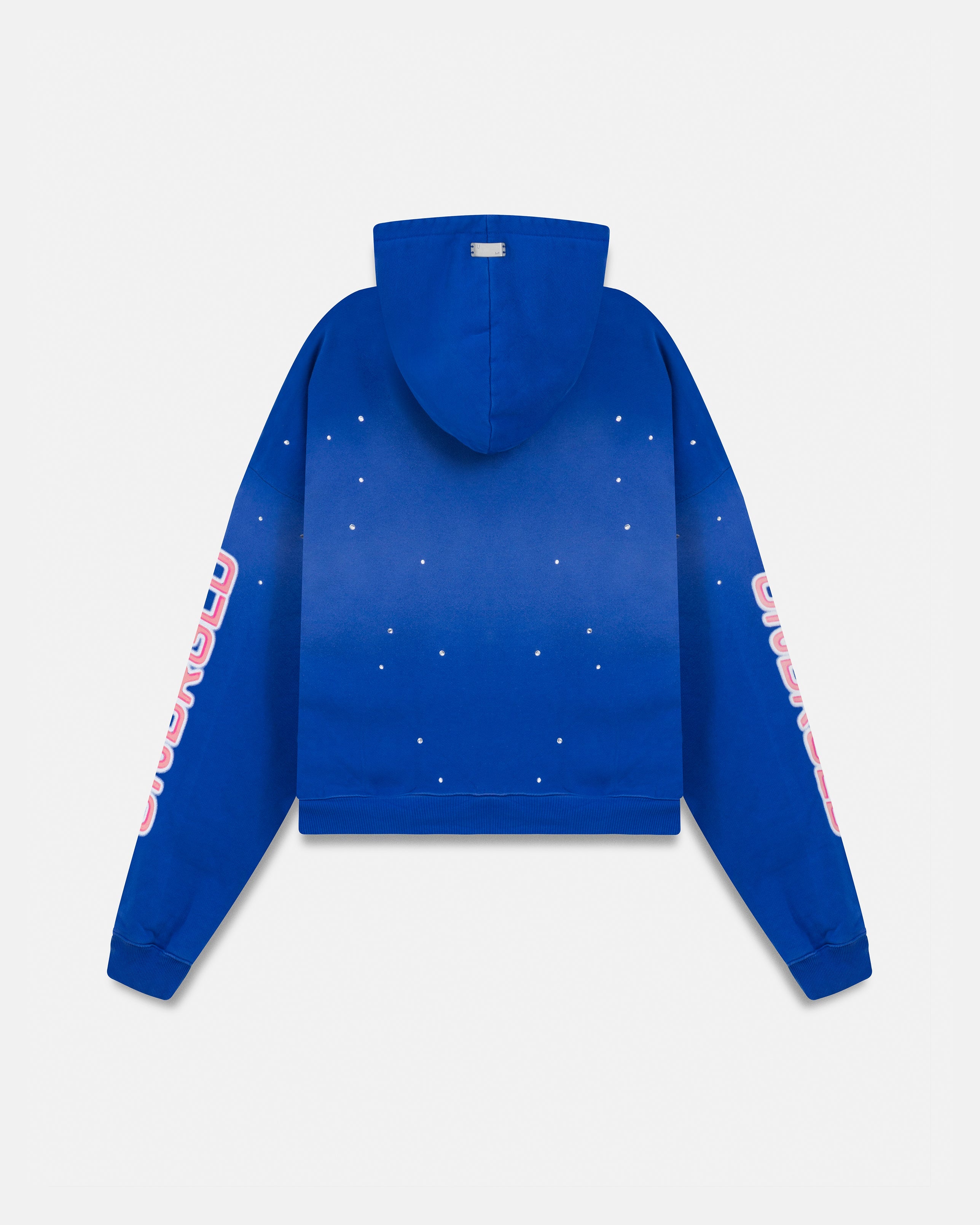 W Act 1 Neon Zip Up Boxy Fit Hoodie Electric Blue