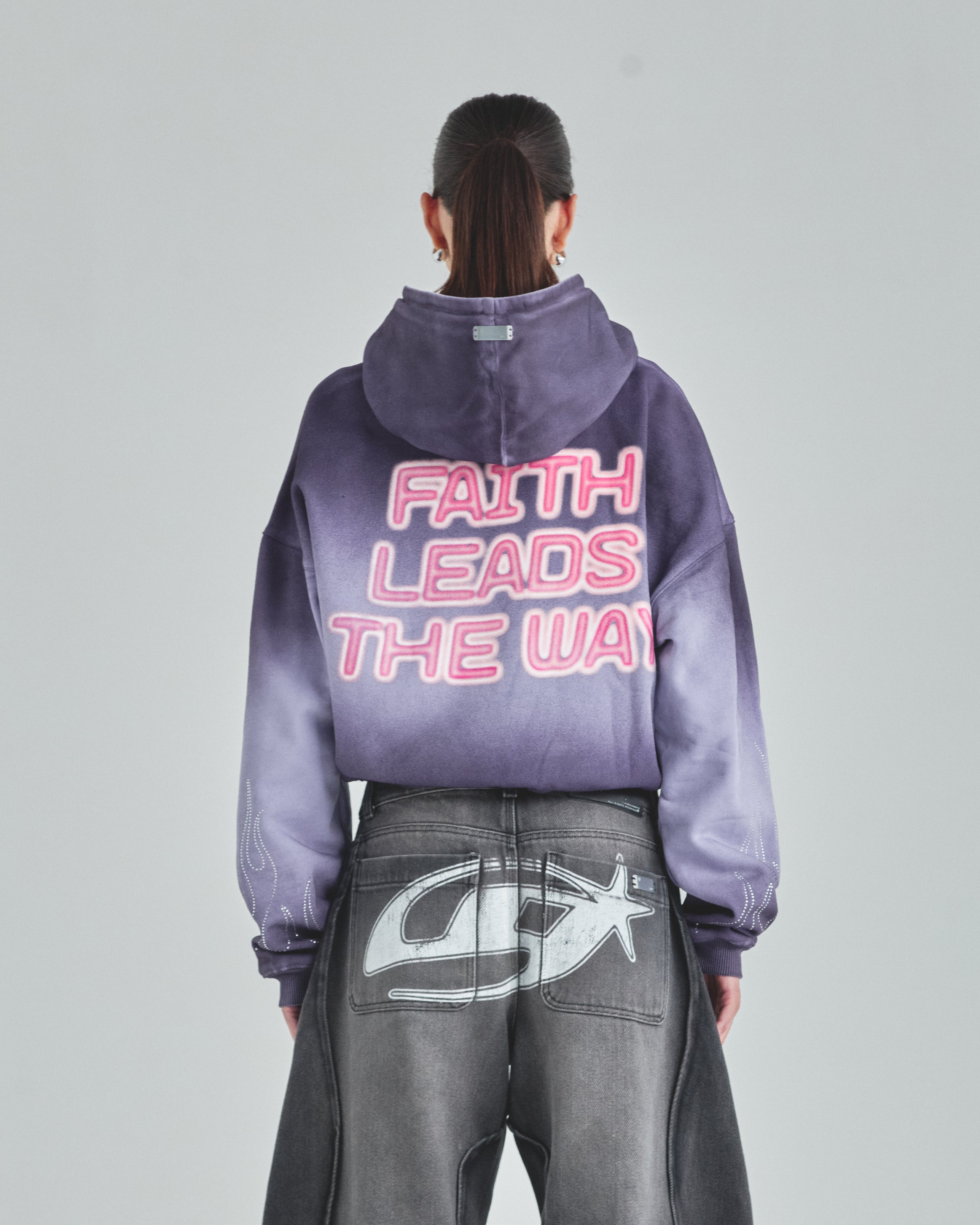 W Act 1 Radiant Boxy Fit Hoodie Faded Purple