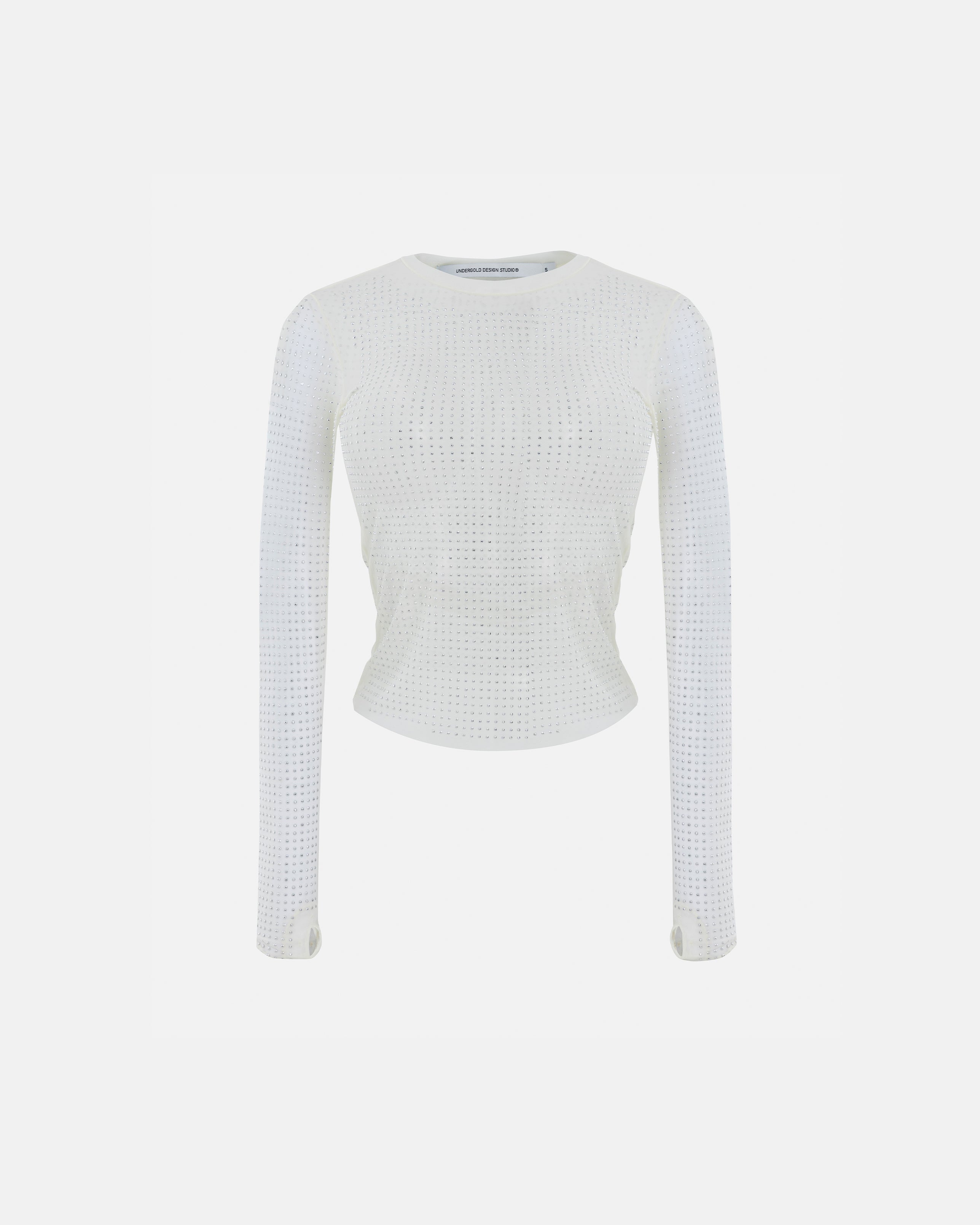W Agnus Dei Rhinestone Longsleeve Cream
