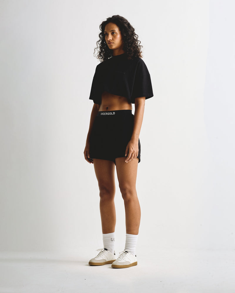 W Basics Buckled Shorts Black