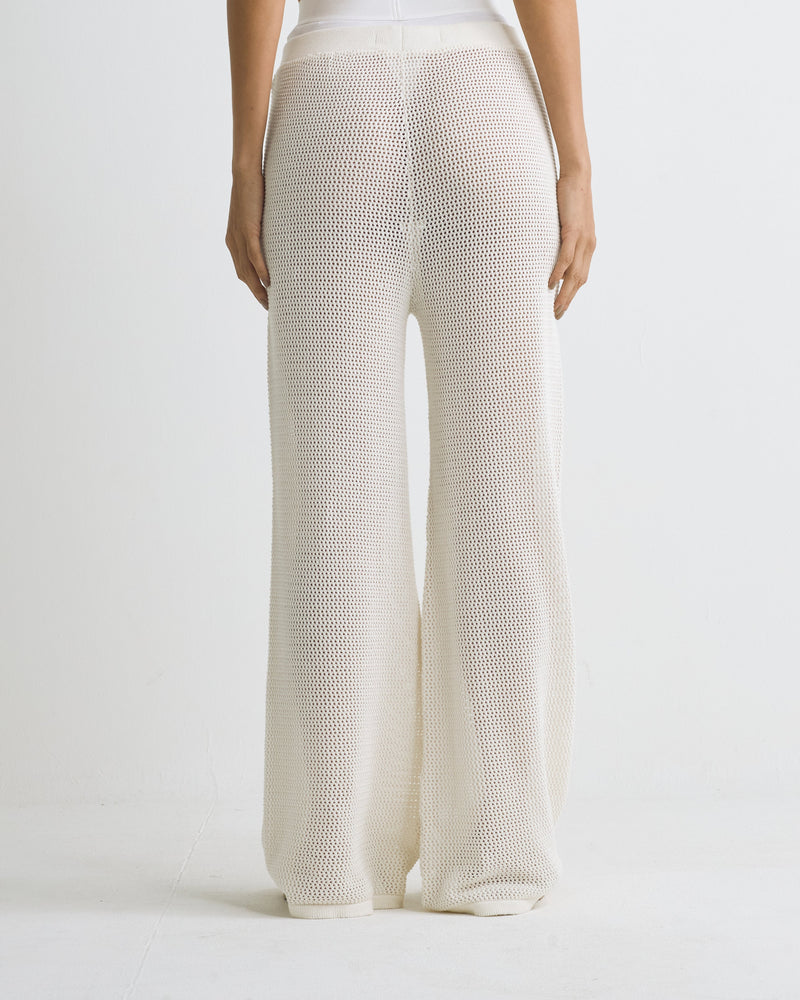 W Basics Knit Straightpants Cream